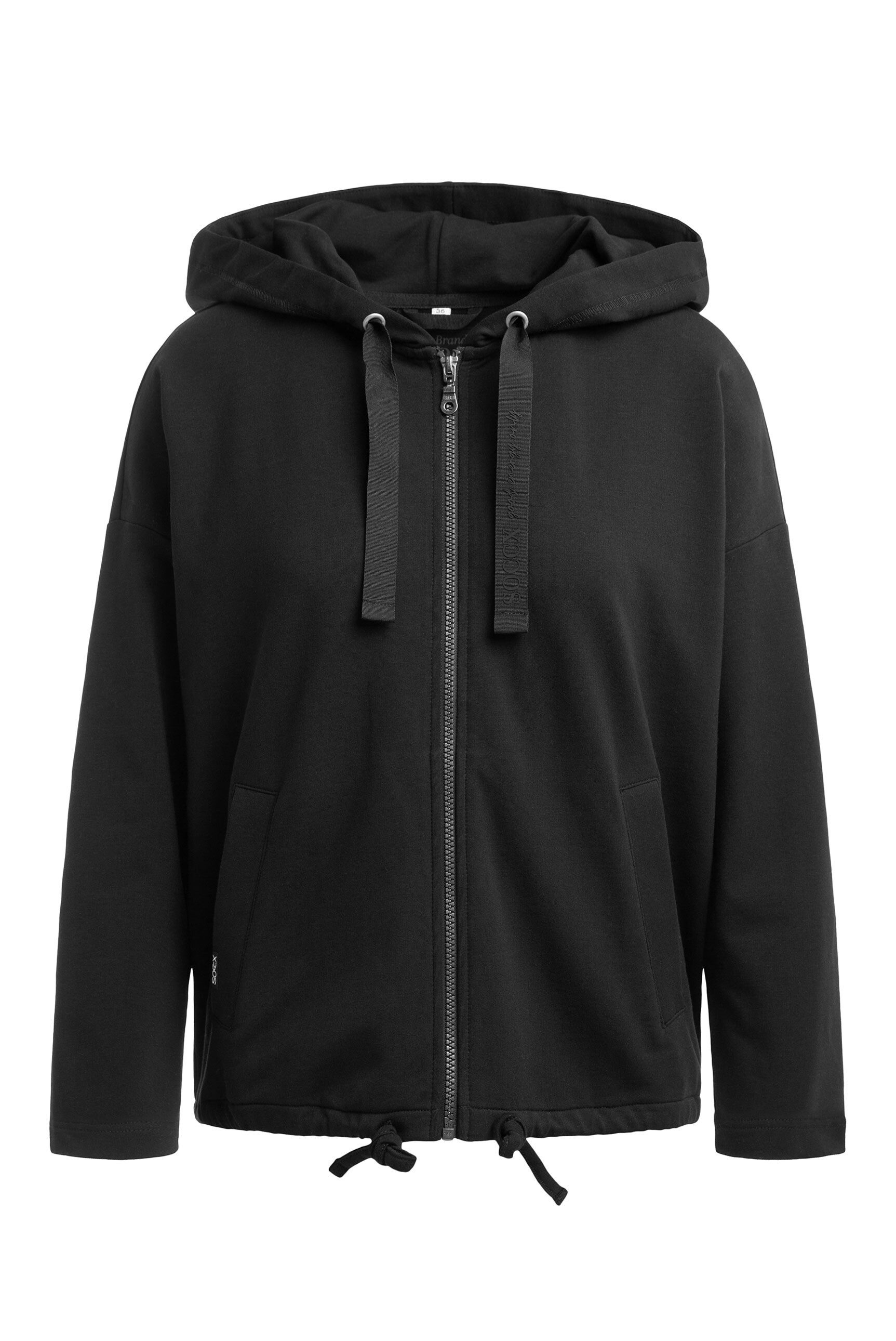 SOCCX Kapuzensweatjacke mit Zugband im Bund günstig online kaufen