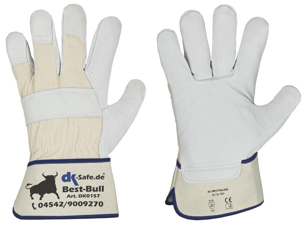 DK-Safe Arbeitshandschuhe Best-Bull Rindvollleder