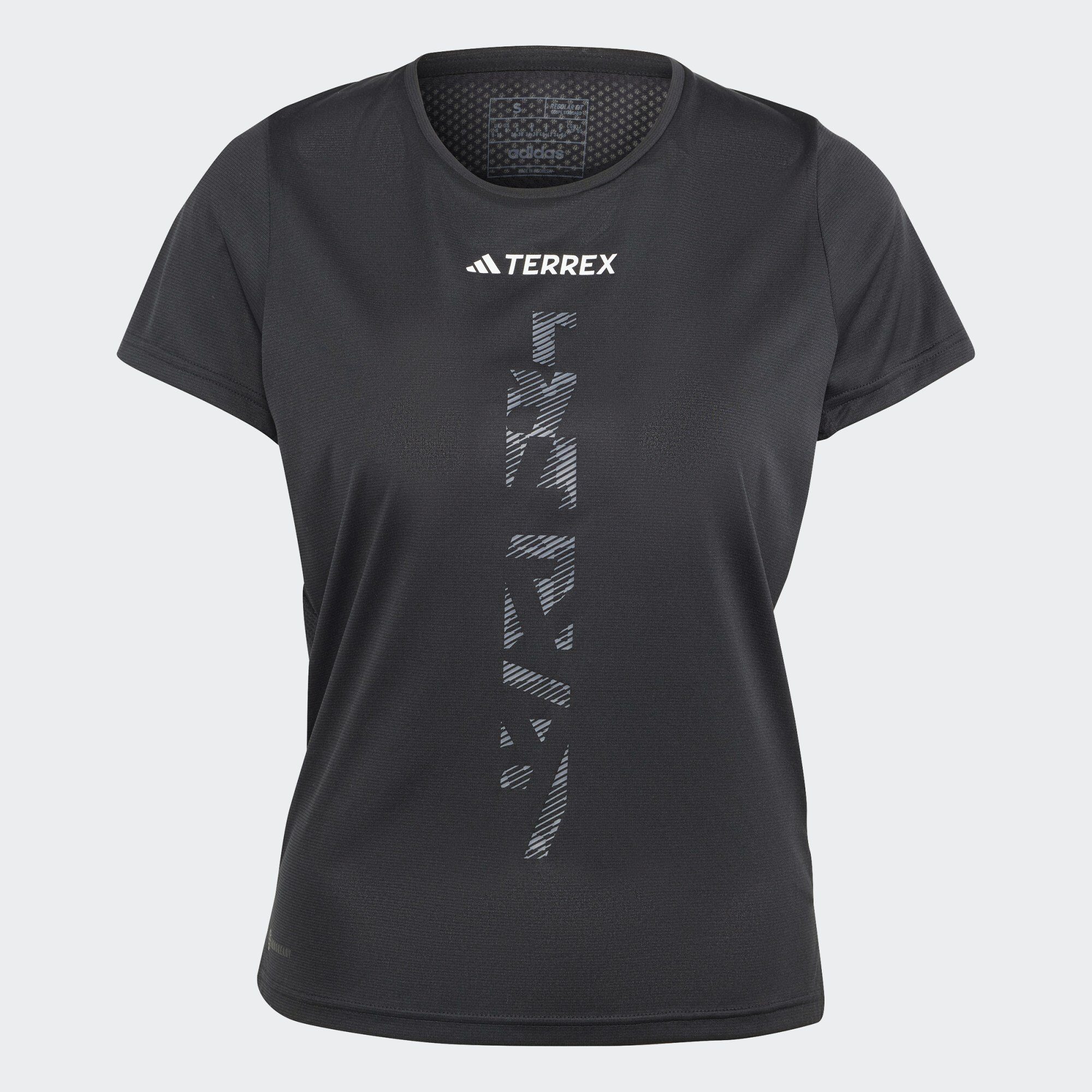 Black TERREX TRAIL TERREX adidas T-SHIRT T-Shirt AGRAVIC RUNNING