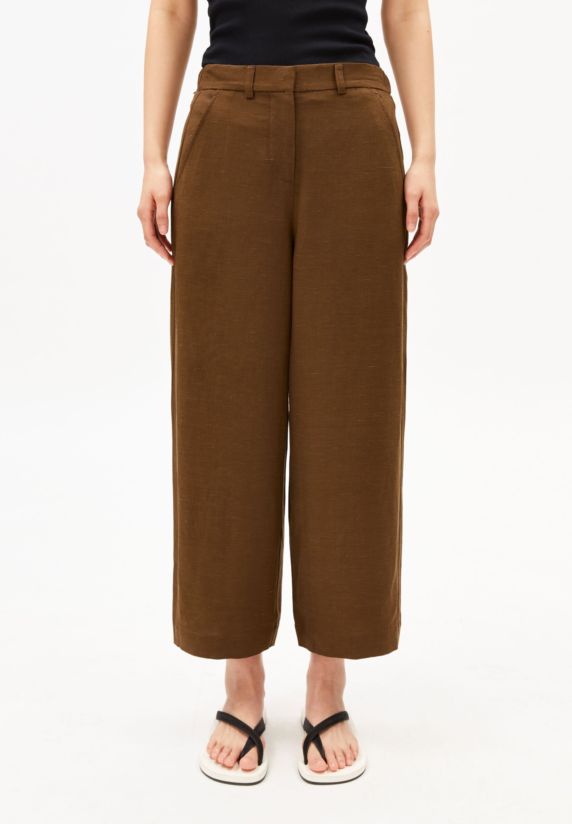 Stoffhose CAARUNUS LINO Webhose aus Leinen-Mix