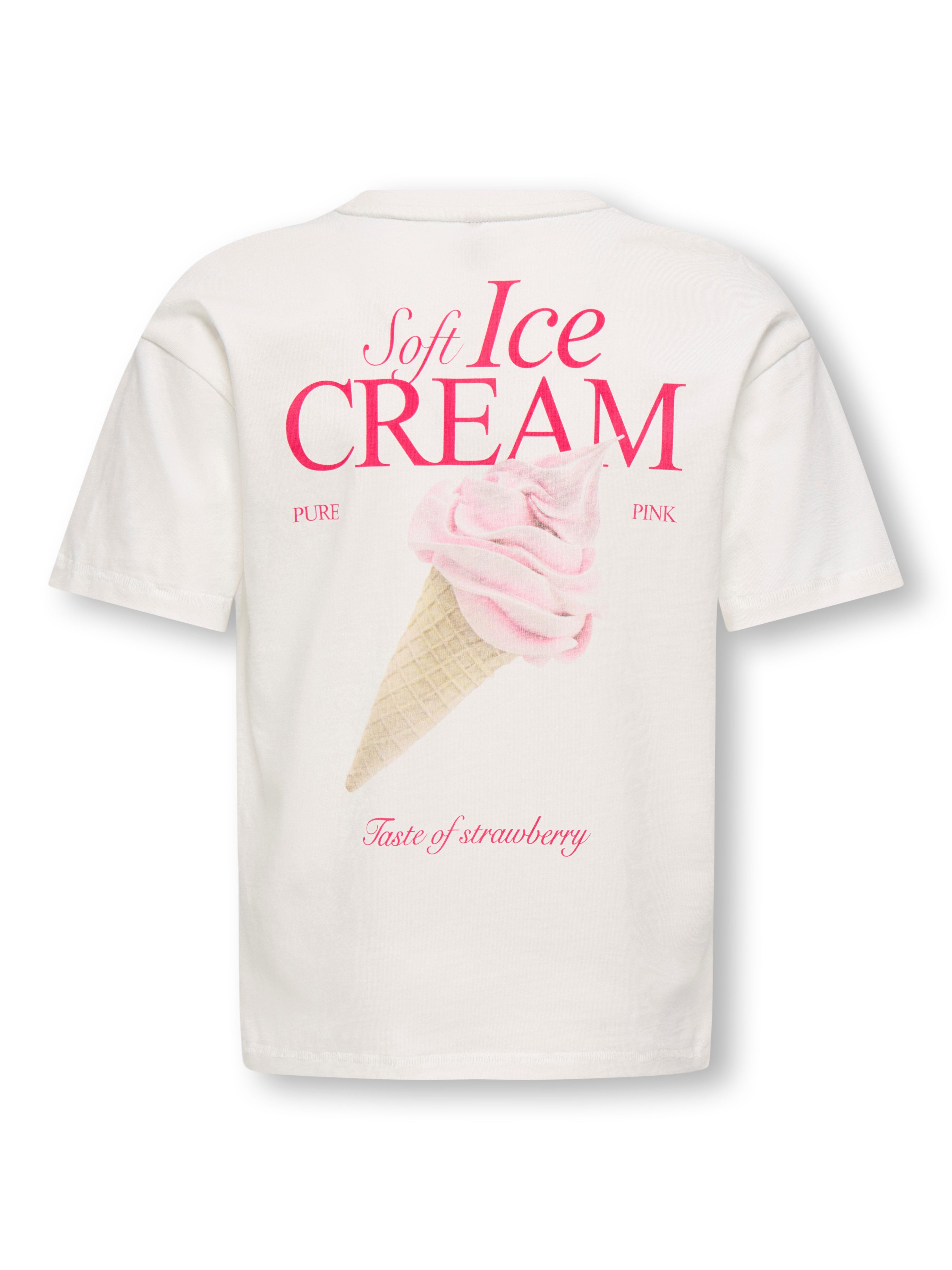 KIDS ONLY T-Shirt KOGHELEN LIFE S/S LOOSE TEE JRS NOOS mit großem Rückendruck