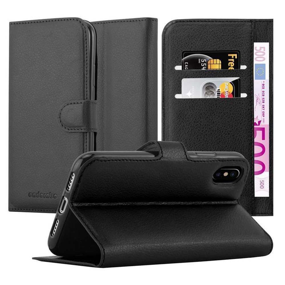 Cadorabo Handyhülle für iPhone XS MAX Hülle Apple iPhone XS MAX, Hülle Schutzhülle mit Standfunktion, Kartenfach und Magnetverschluss
