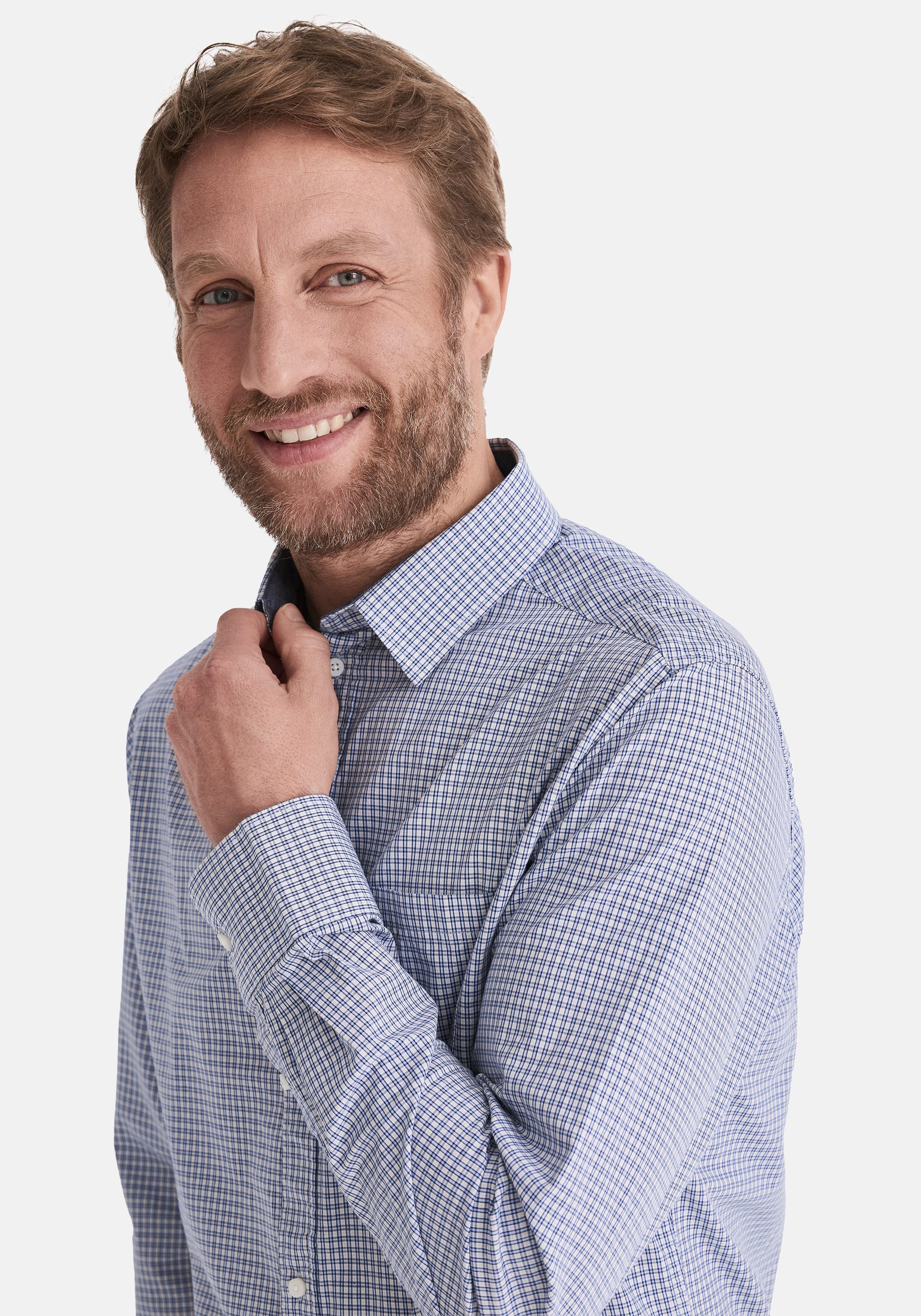 Stooker Men Flanellhemd HARLEY Hemd Langarm Regular Fit Langarm Hemd Regular Fit für Herren
