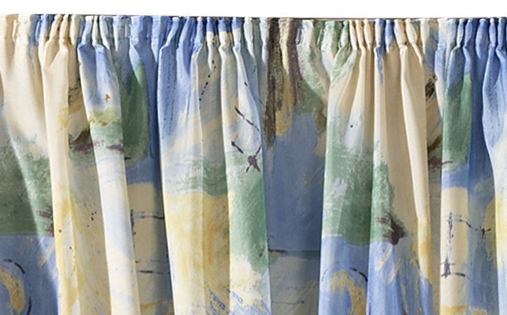 Weckbrodt Vorhang Matteo (1 St), Kräuselband, halbtransparent, Satin, bedruckt, leichte Qualität, mit Raffhalter, Gardine, Store