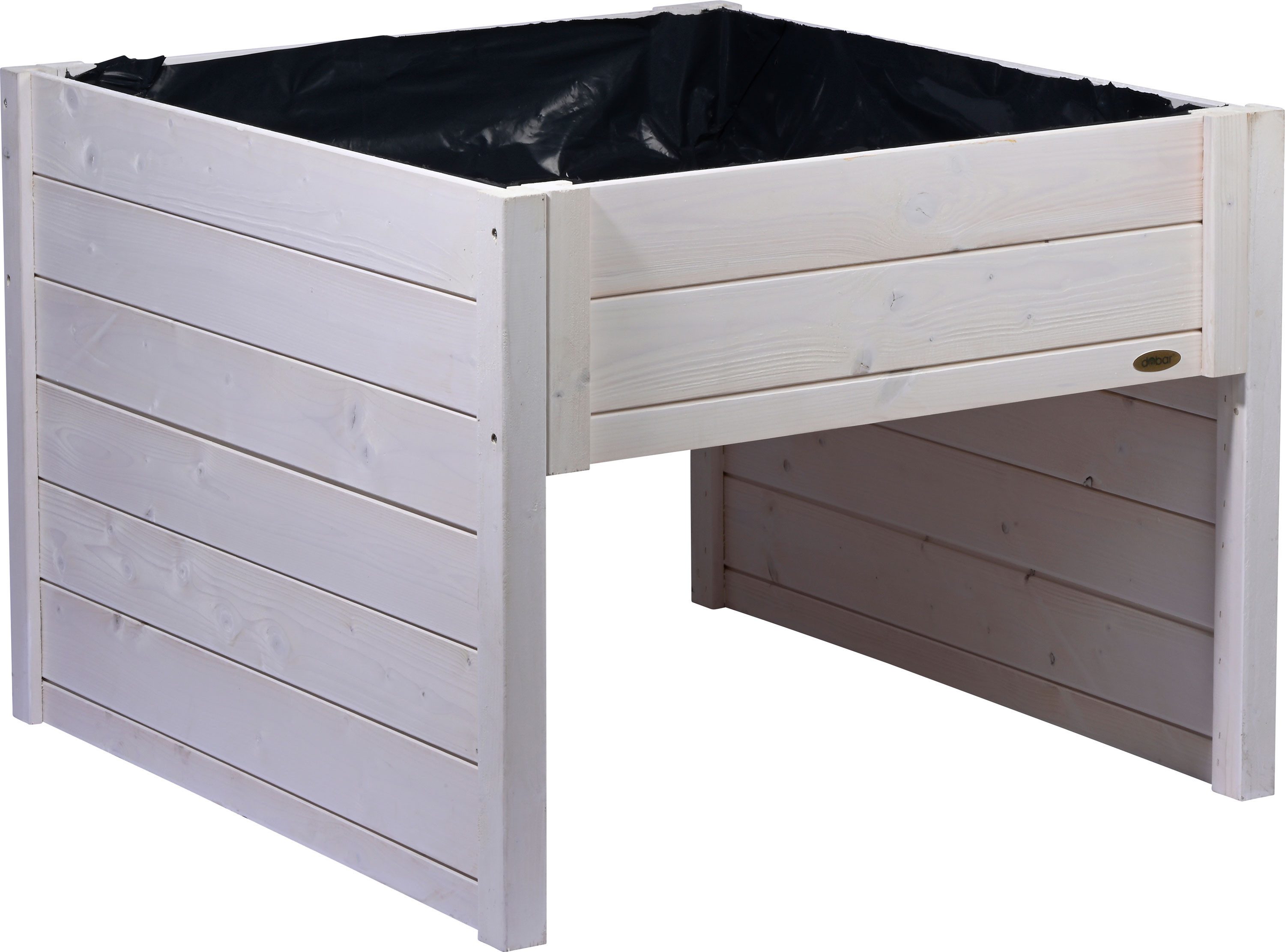 dobar Mähroboter-Garage dobar Mährobotergarage mit Pflanzkasten, Weiß