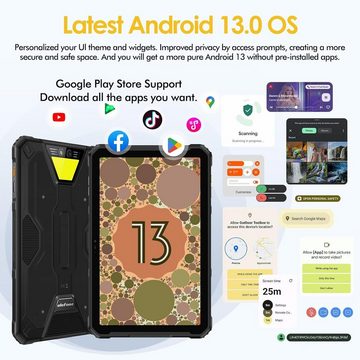 Ulefone Armor Pad 2 draußen Tablet (8", 256 GB, Android 13, 4G, Mit Dual-SIM, Premium-Design, stoßfest und wasserdicht)