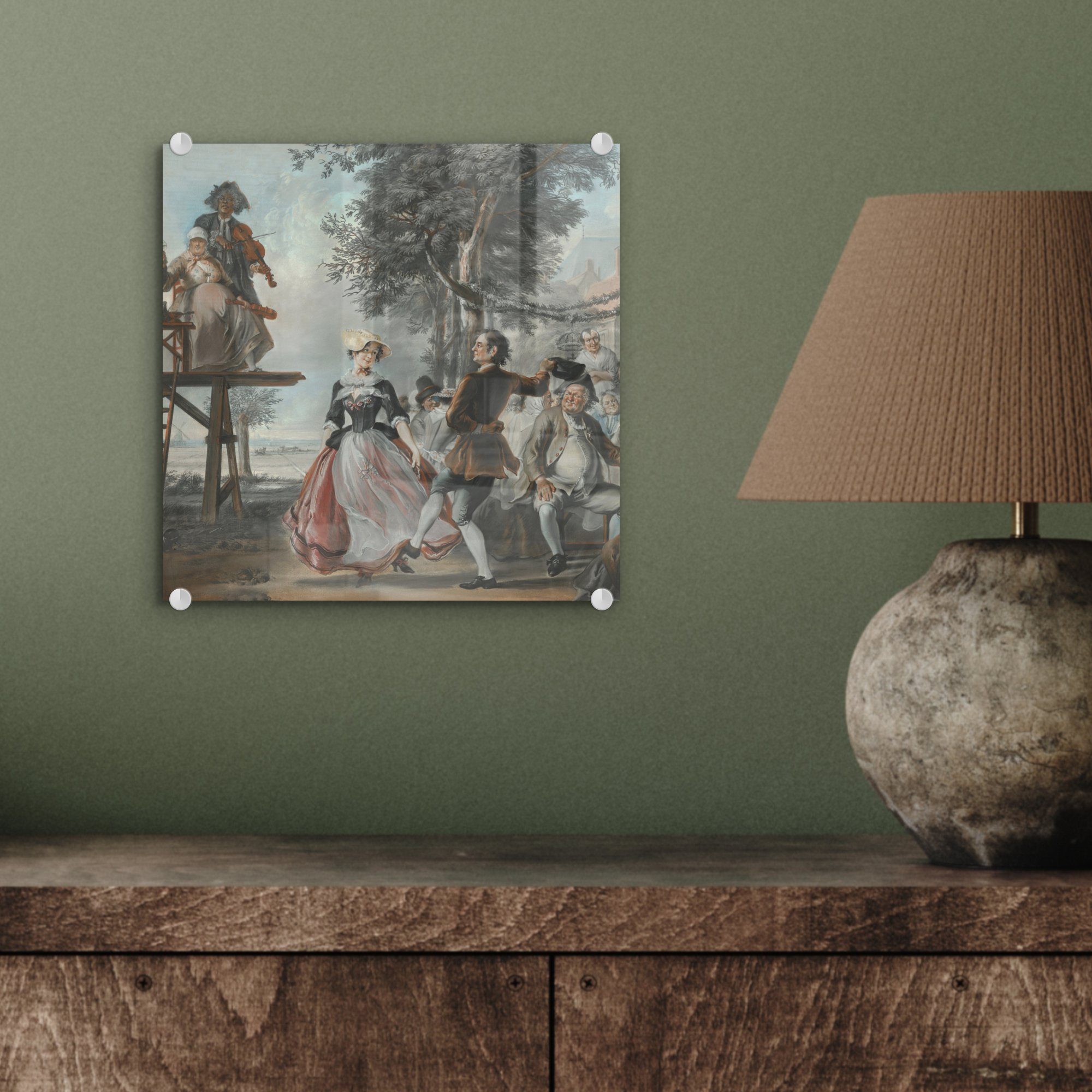 MuchoWow Acrylglasbild Die Roosje Wanddekoration St), - auf Wandbild Foto auf Troost, Hochzeit Cornelis von - Glasbilder - (1 Bilder Glas - Glas und Kloris