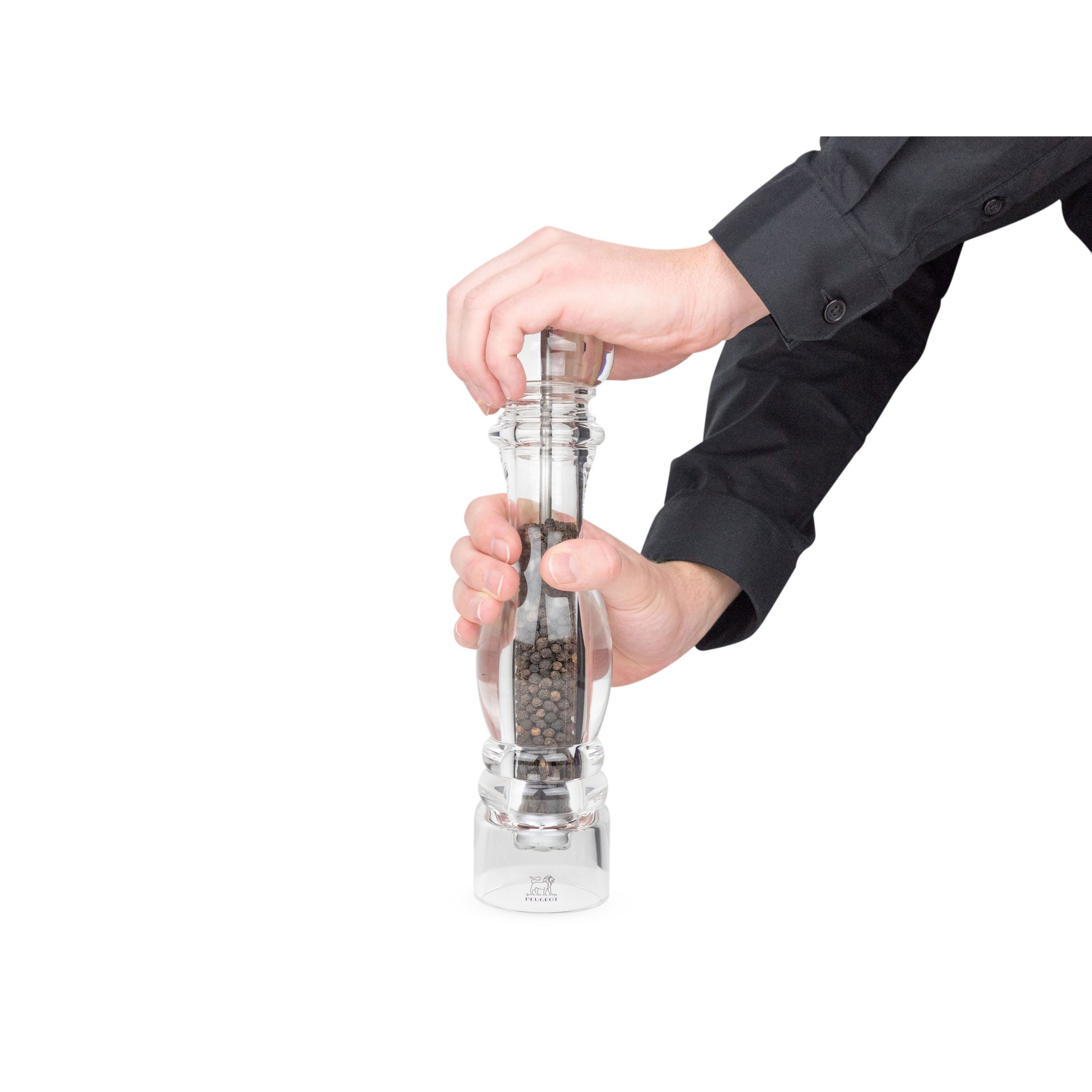 PEUGEOT Pfeffermühle NANCY 30cm Acryl Transparent Stahlmahlwerk Gewürz Manuell Manuell – Bild 5 von 5