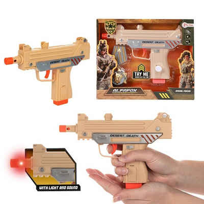 Toi-Toys Blaster Militär Kinder Pistole mit Licht und Sound