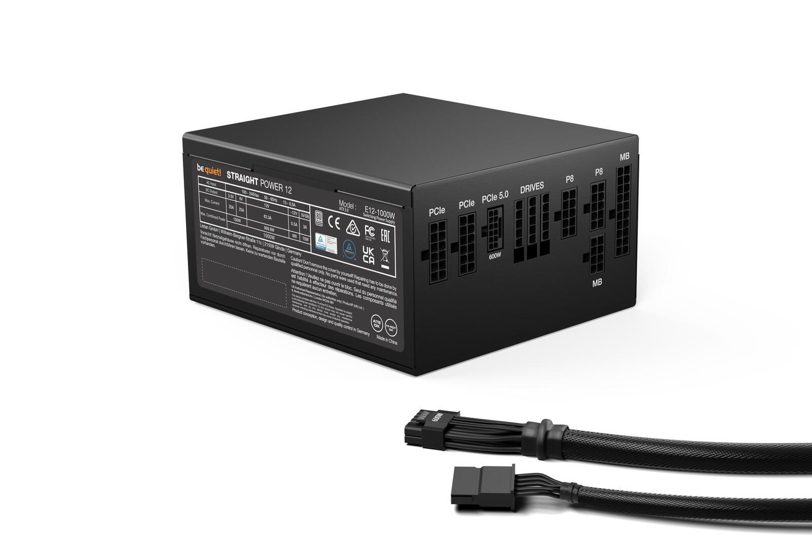 be quiet! Straight Power 12 1000W ATX 3.1 Netzteil 80+ Platinum PC-Netzteil