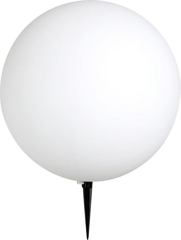 Globo Gartenleuchte Globo LED Außenleuchte Toula weiß Ø 40 cm E27, LED,  Nicht dimmbar nicht Smart Home-fähig ohne Bewegungsmelder