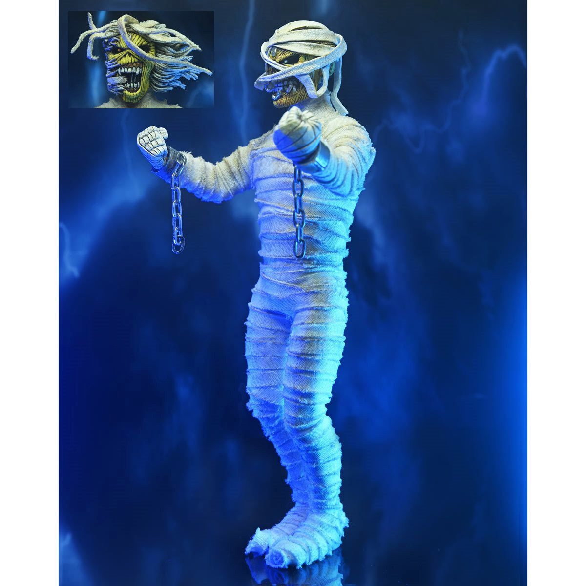 NECA Actionfigur NECA Iron Maiden Powerslave Mummy Eddie 8 Inch Clothed Retro Actionfig