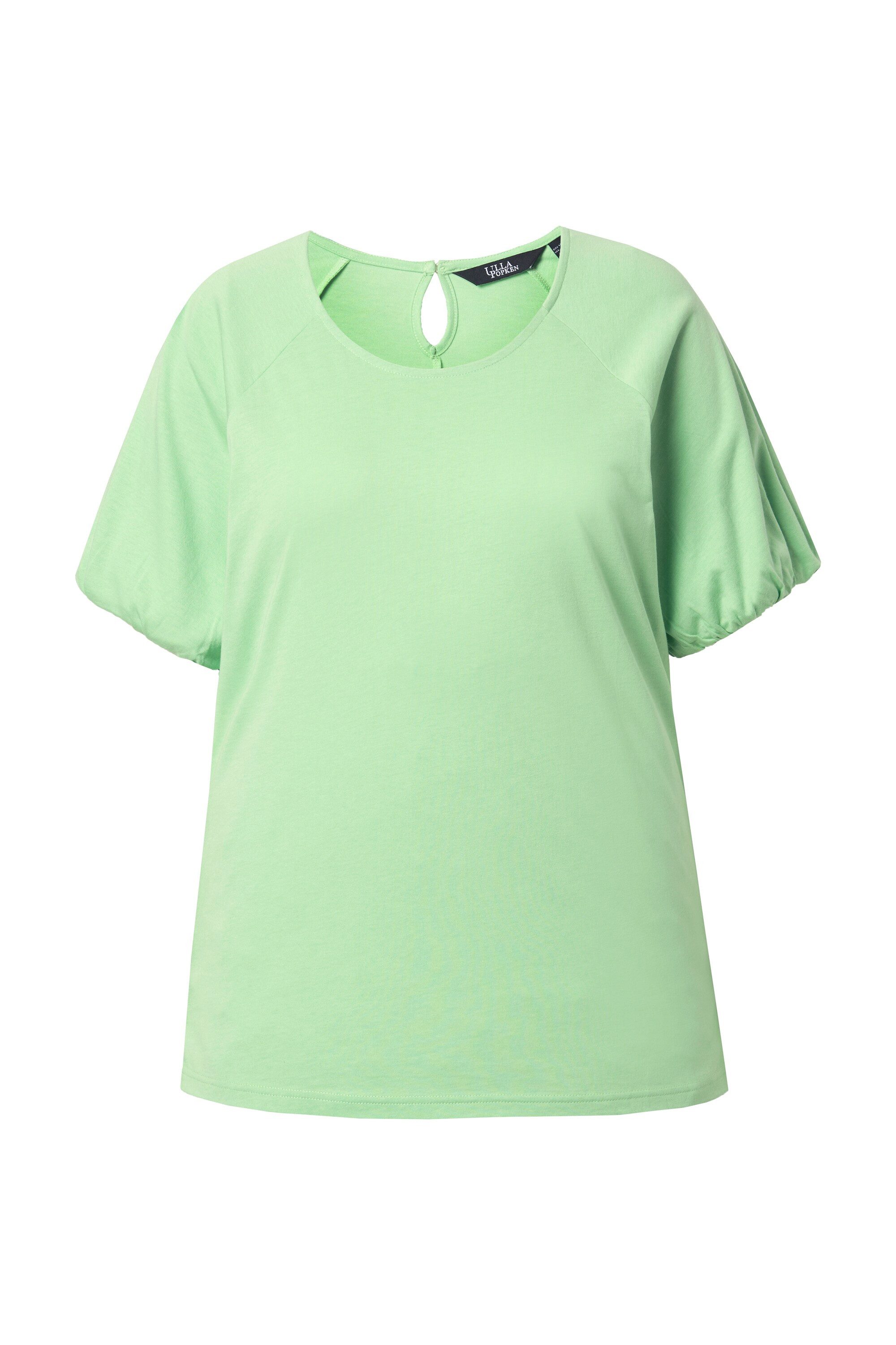 Ulla Popken T-Shirt T-Shirt Ballonärmel Rundhals Halbarm Modalmix günstig online kaufen