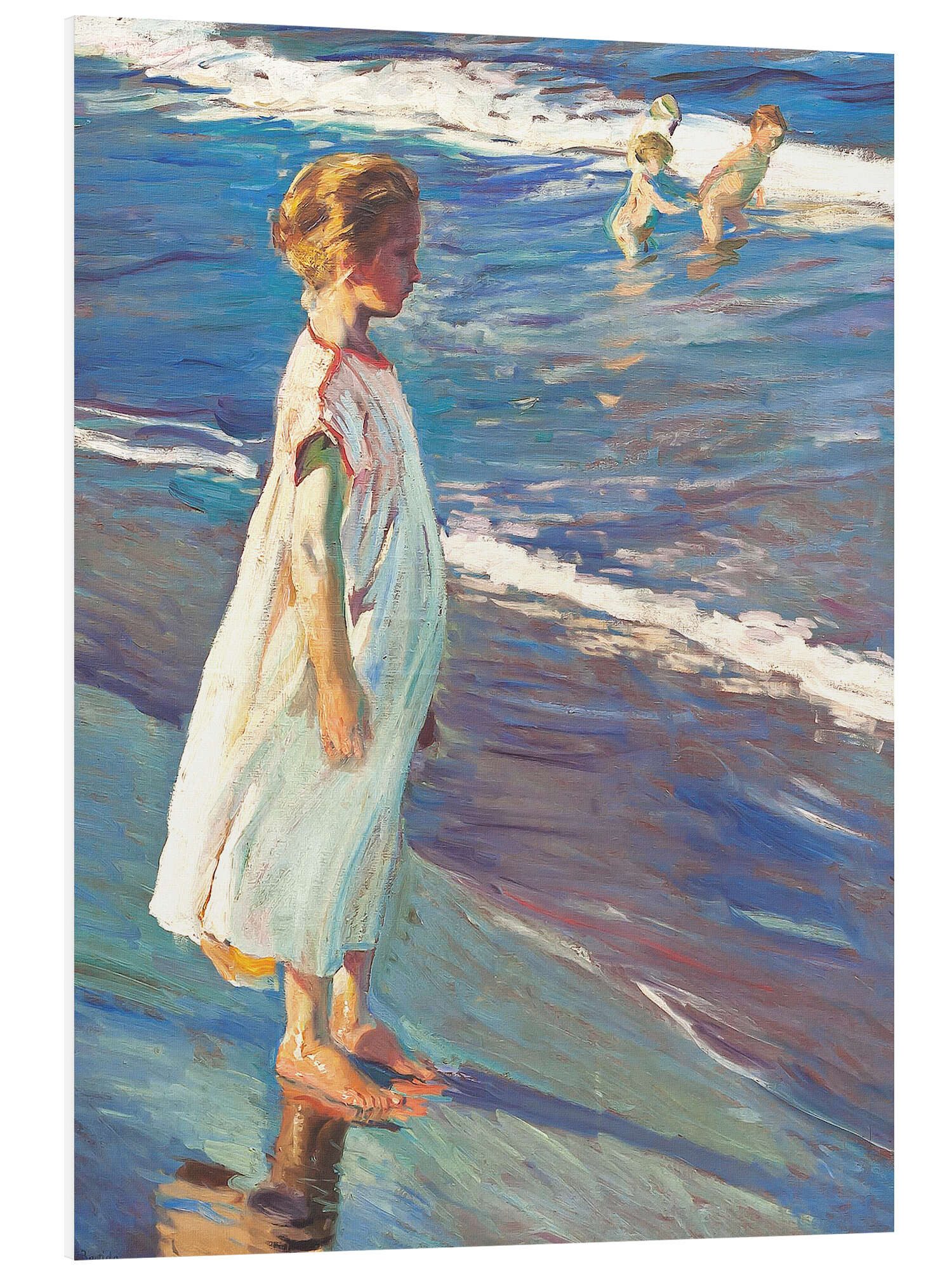 Posterlounge Forex-Bild Joaquín Sorolla y Bastida, Mädchen, Wohnzimmer Maritim Malerei