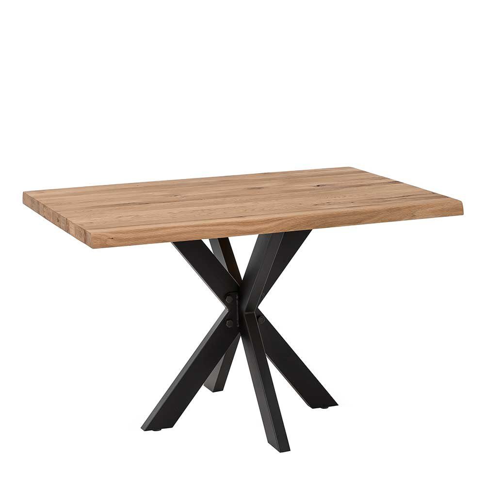 Pharao24 Baumkantentisch Garcia, aus Massivholz, mit Baumkante