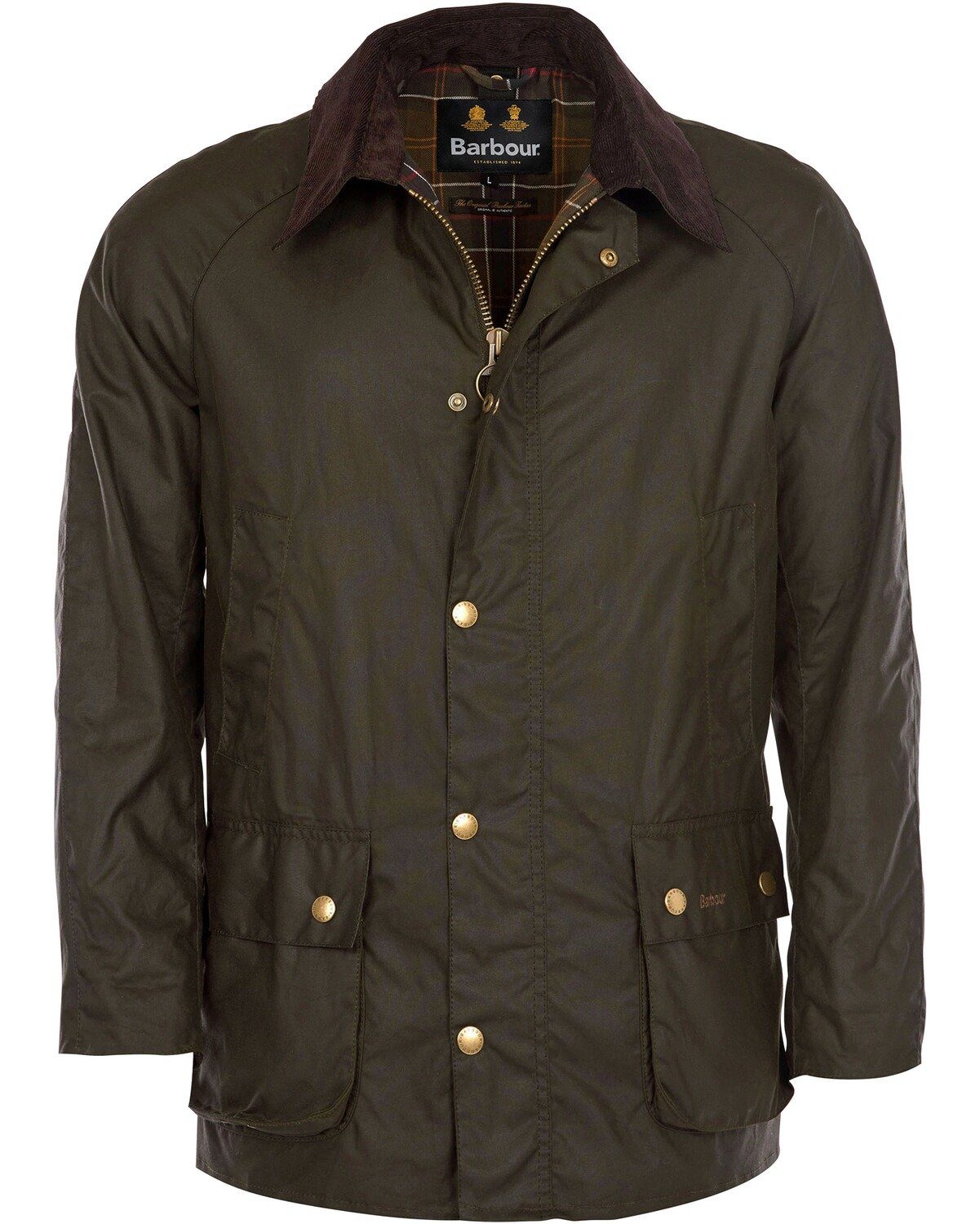 Barbour Allwetterjacke Oliv Ashby Wachsjacke