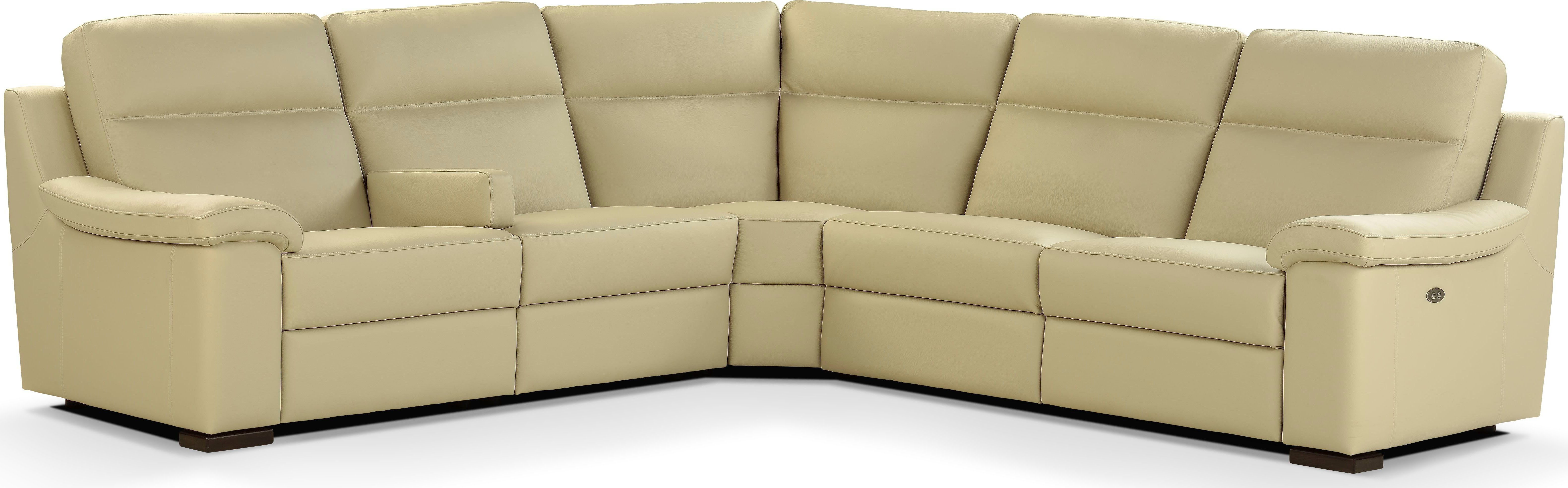 CALIA ITALIA Ecksofa Andrea, in Leder, 253 cm Breite, mit elektrischer Relaxfunktion