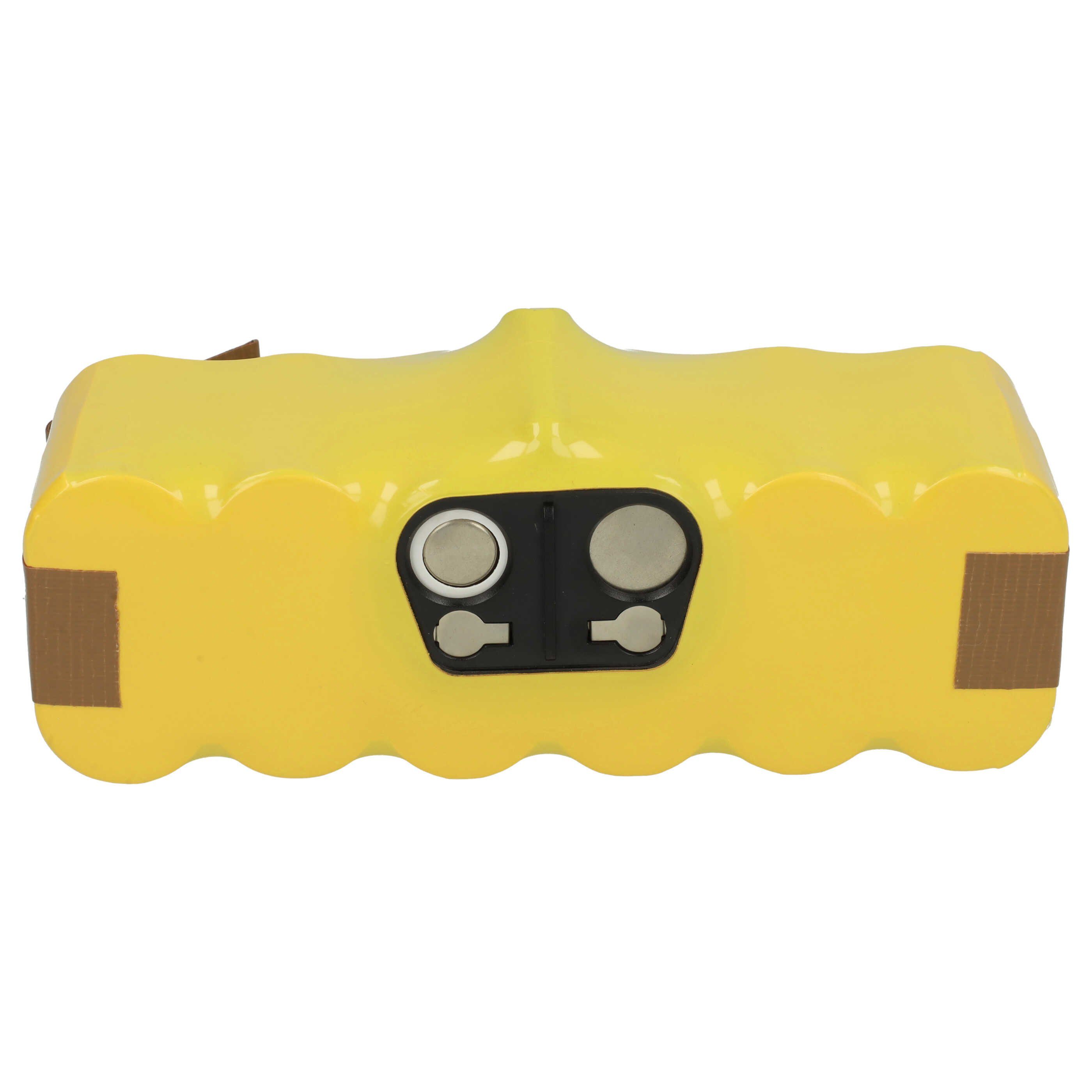 vhbw Akku passend für iRobot Roomba 700, 671, 681, 665, 695, 776p, 774, Staubsauger-Akku Akku NiMH 3000 mAh (14,4 V, 1 St), Leistungsfähiger Austausch-Akku für Ihren Saugroboter