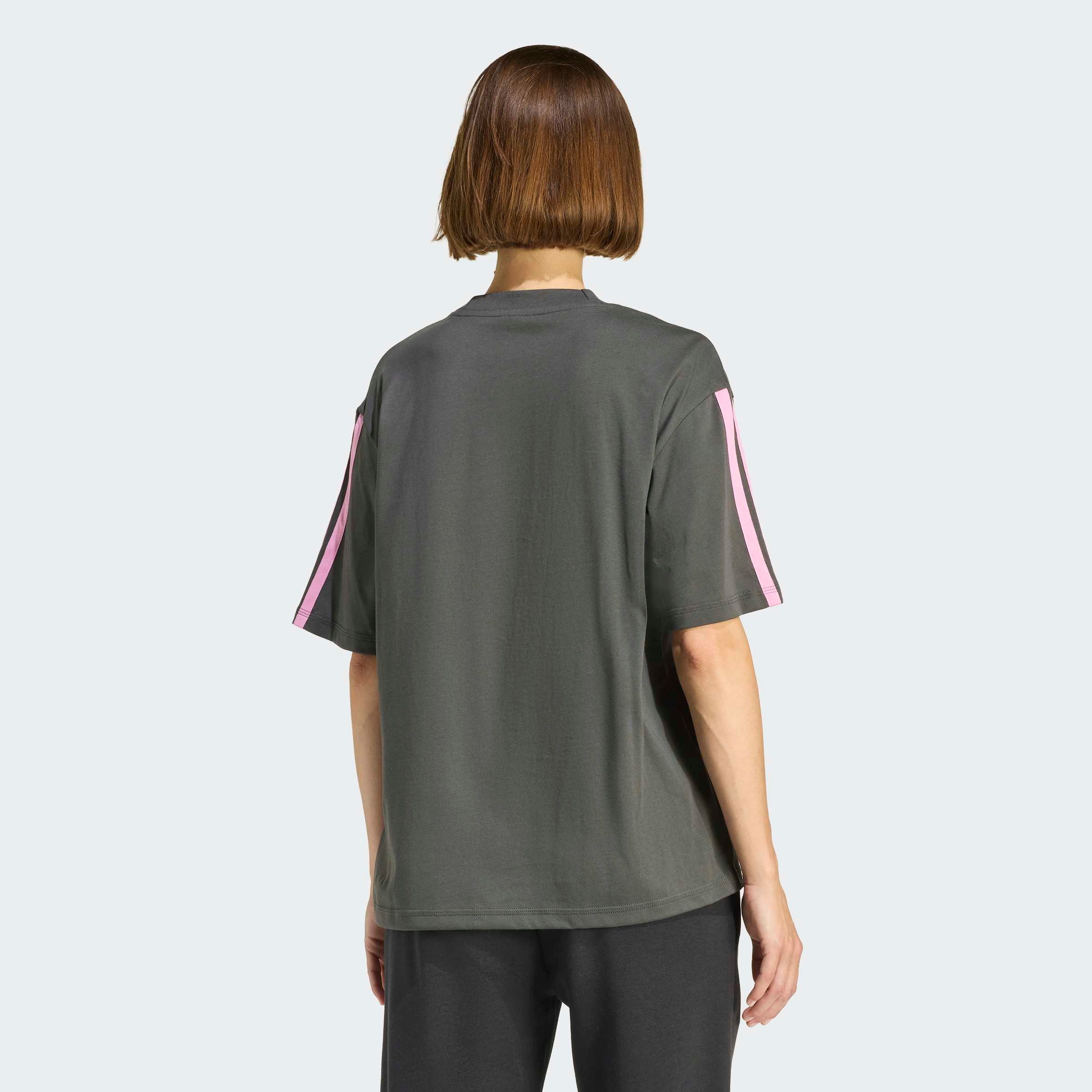 adidas Sportswear T-Shirt W 3S SJ BF T Kurzarmdesign, mit Rundhalsausschnitt, gerader Abschluss