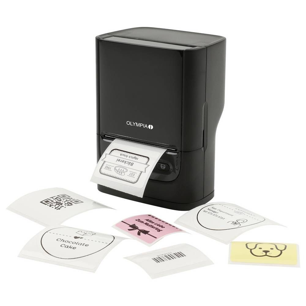 Olympia Etikettendrucker Thermotransfer 203 x 203 dpi Etikettenbreite (max): Etikettendrucker, (Bluetooth)