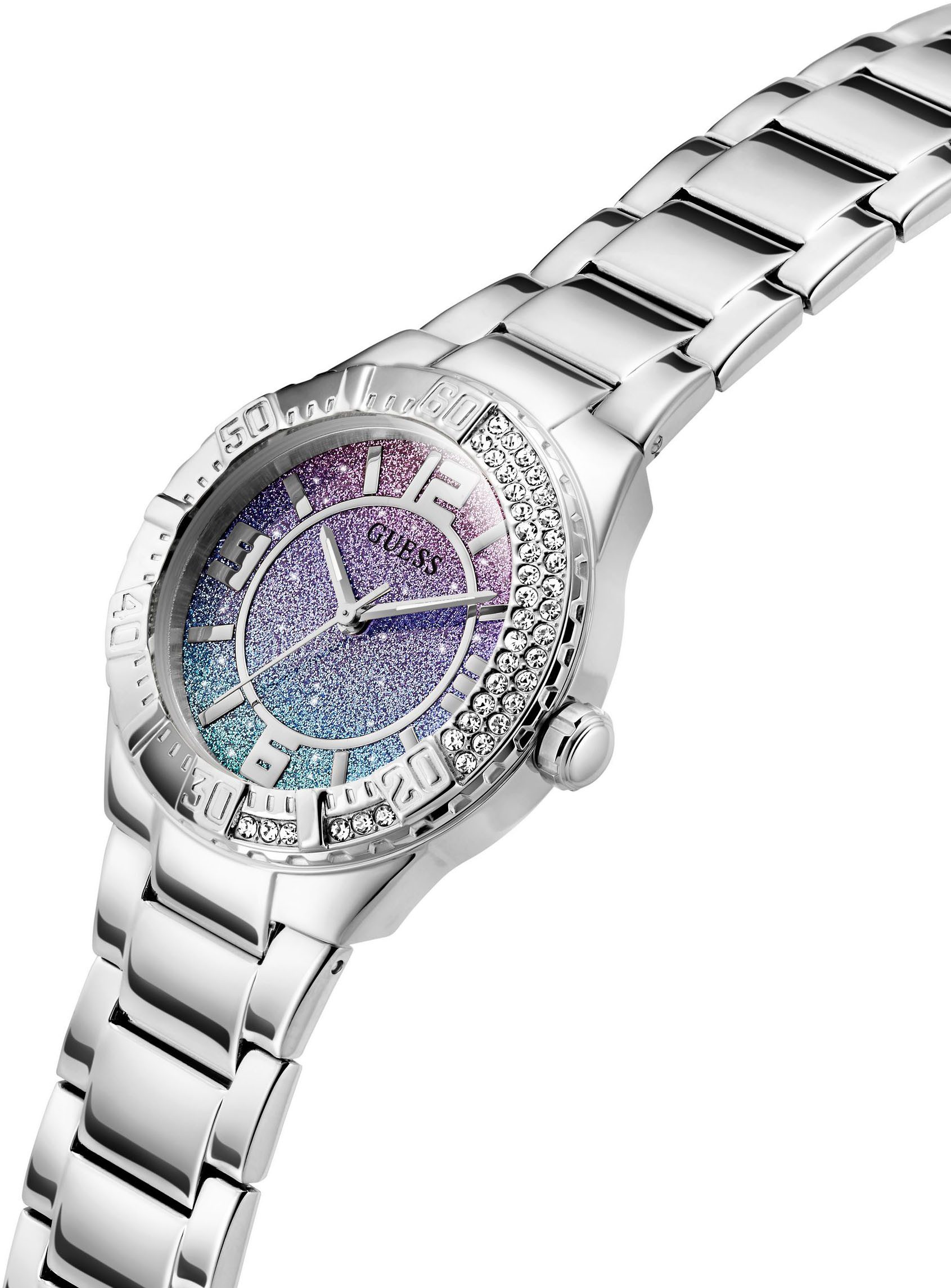Guess Quarzuhr SANGRIA GW0882L1, Armbanduhr, Damenuhr, Edelstahlarmband günstig online kaufen
