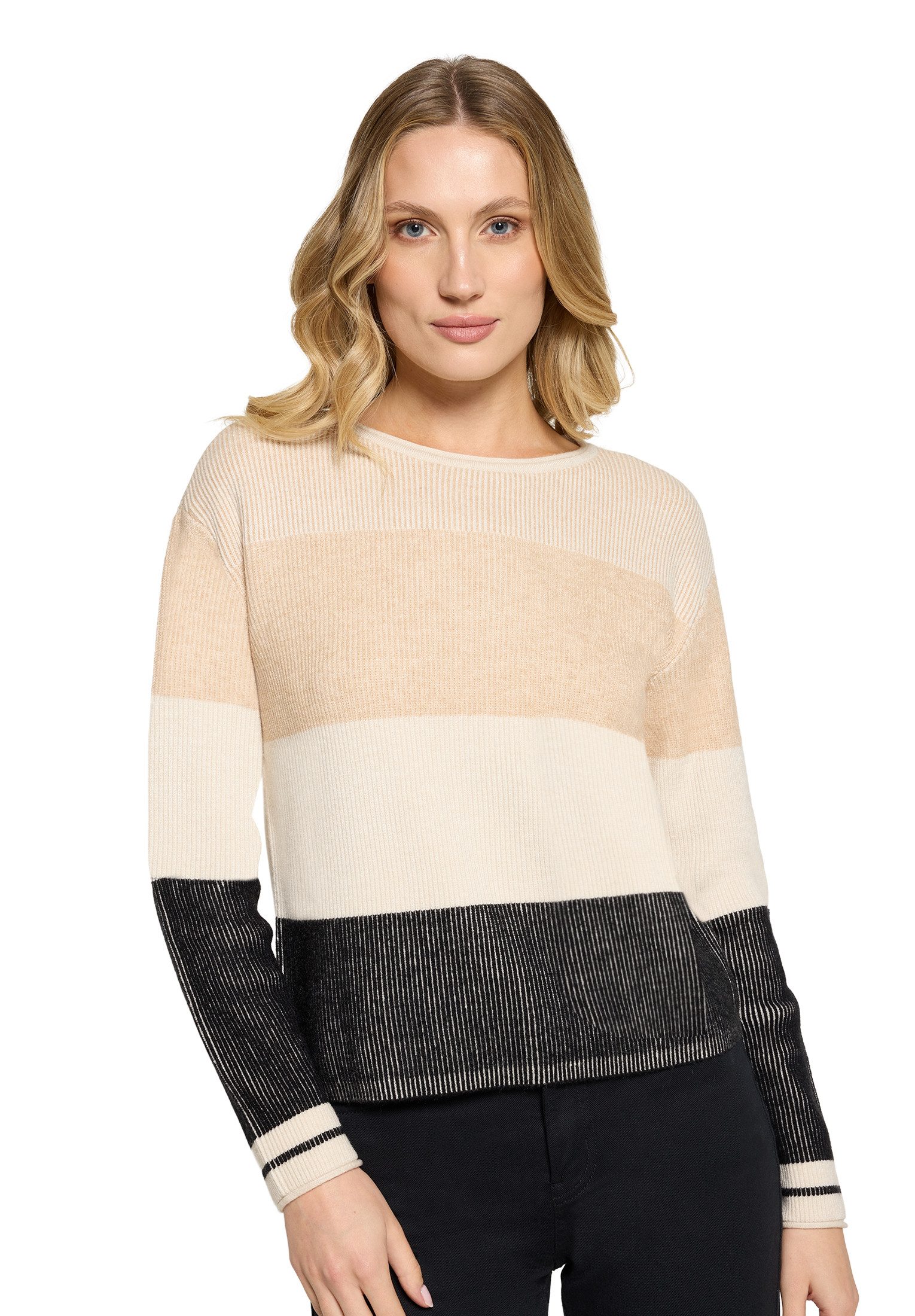 Betty Barclay Strickpullover Damen mit Rippenstruktur (1-tlg)
