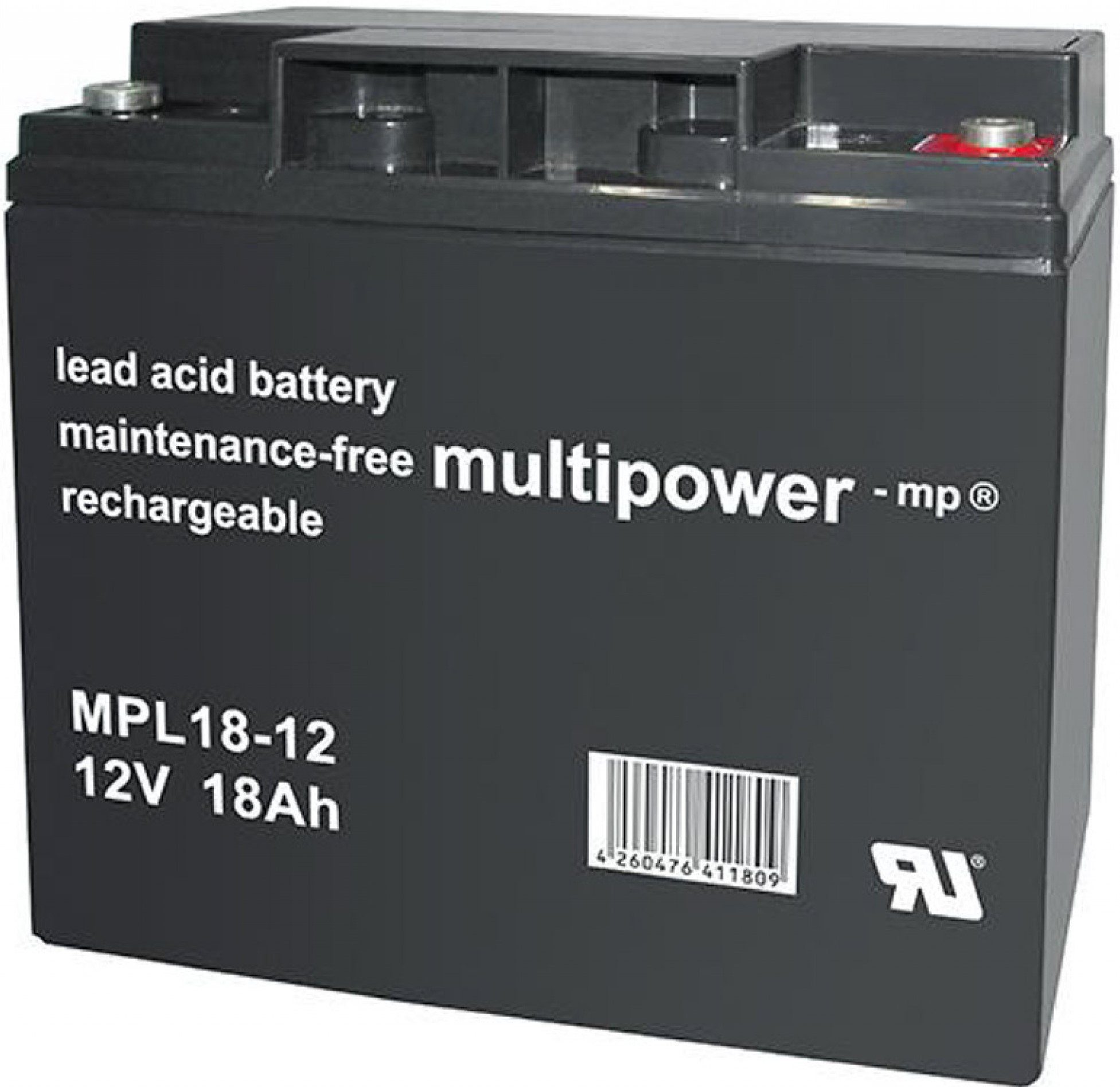 MPL18-12 Multipower 18Ah Bleiakkus Pb Blei-Akku Multipower 12V