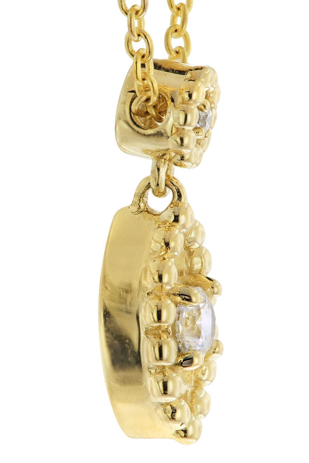 trendor Kette mit Anhänger 333 Gelbgold mit Zirkonia günstig online kaufen