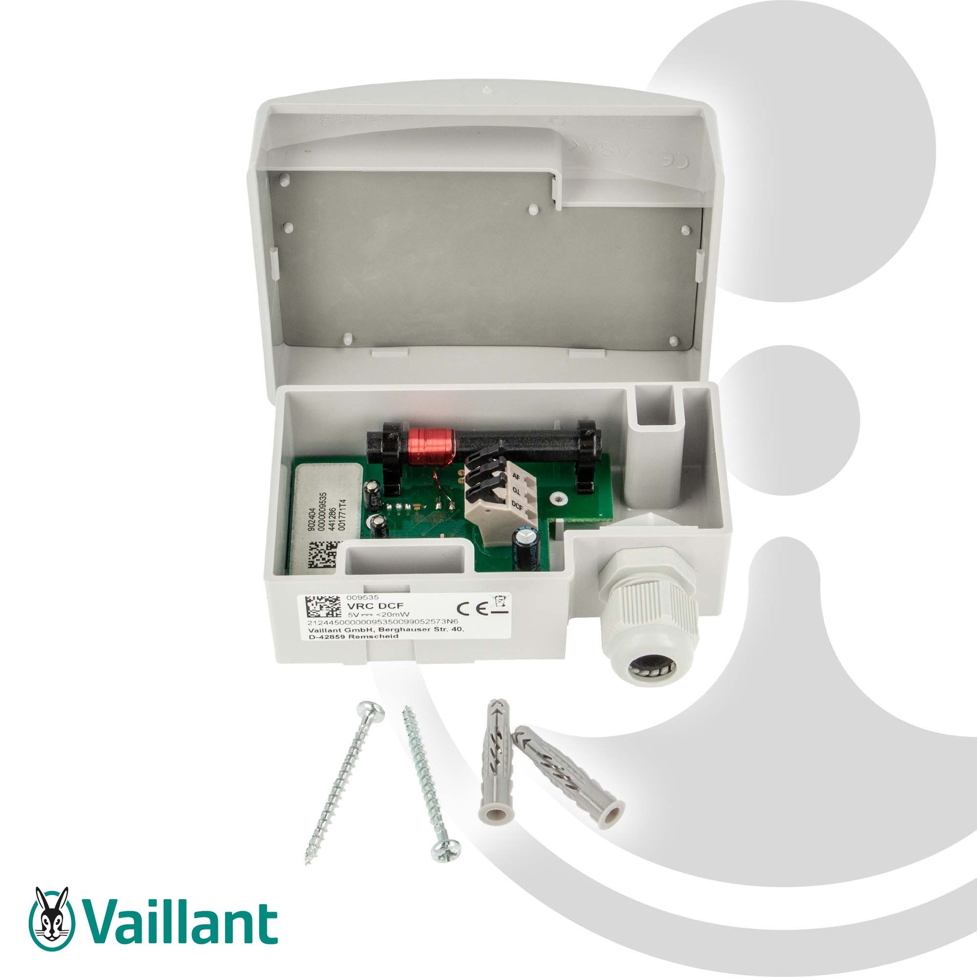 Vaillant Heizkörper Außenfühler VRC 9535 Funkuhrempfänger mit integr. Außenfühler 009535