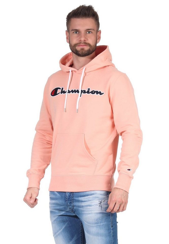 Champion Kapuzensweatshirt Champion Herren Kapuzenpullover 214183 PS138 CPK  Rosa