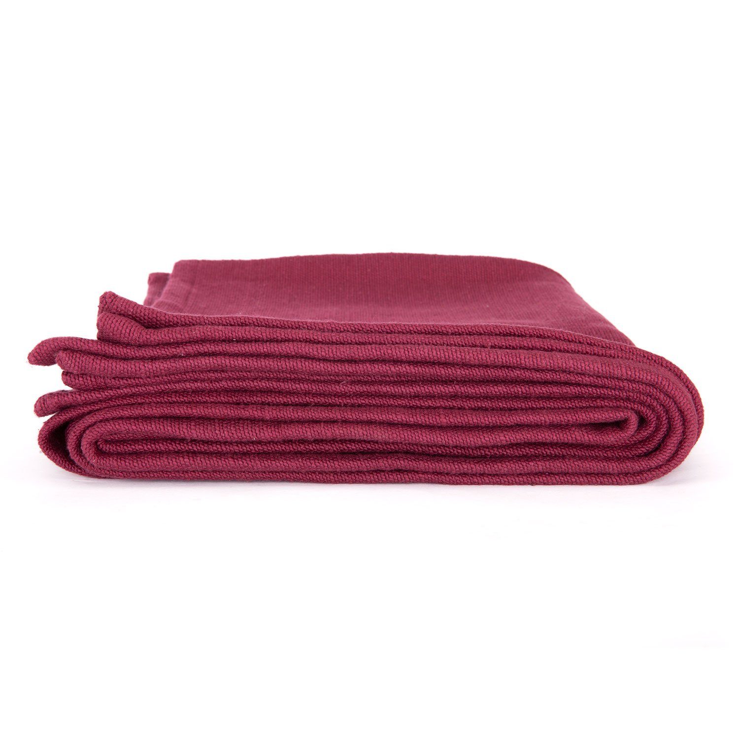 Wohndecke Yogadecke SHAVASANA, Baumwolle weinrot, bodhi günstig online kaufen
