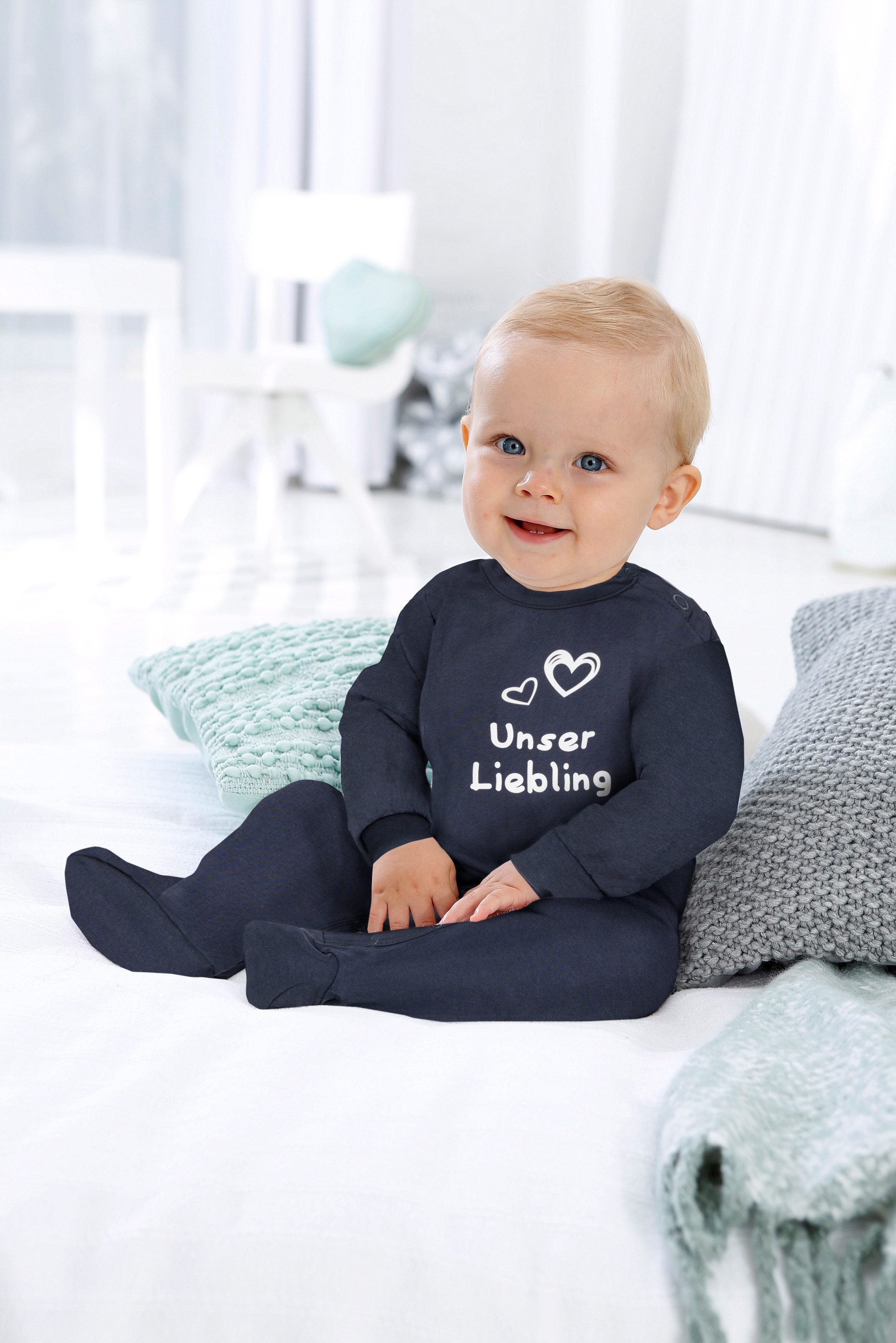 KIDSWORLD Schlafoverall Baby-Schlafanzug, Unser Liebling - NEUE KOLLEKTION aus Bio-Baumwolle