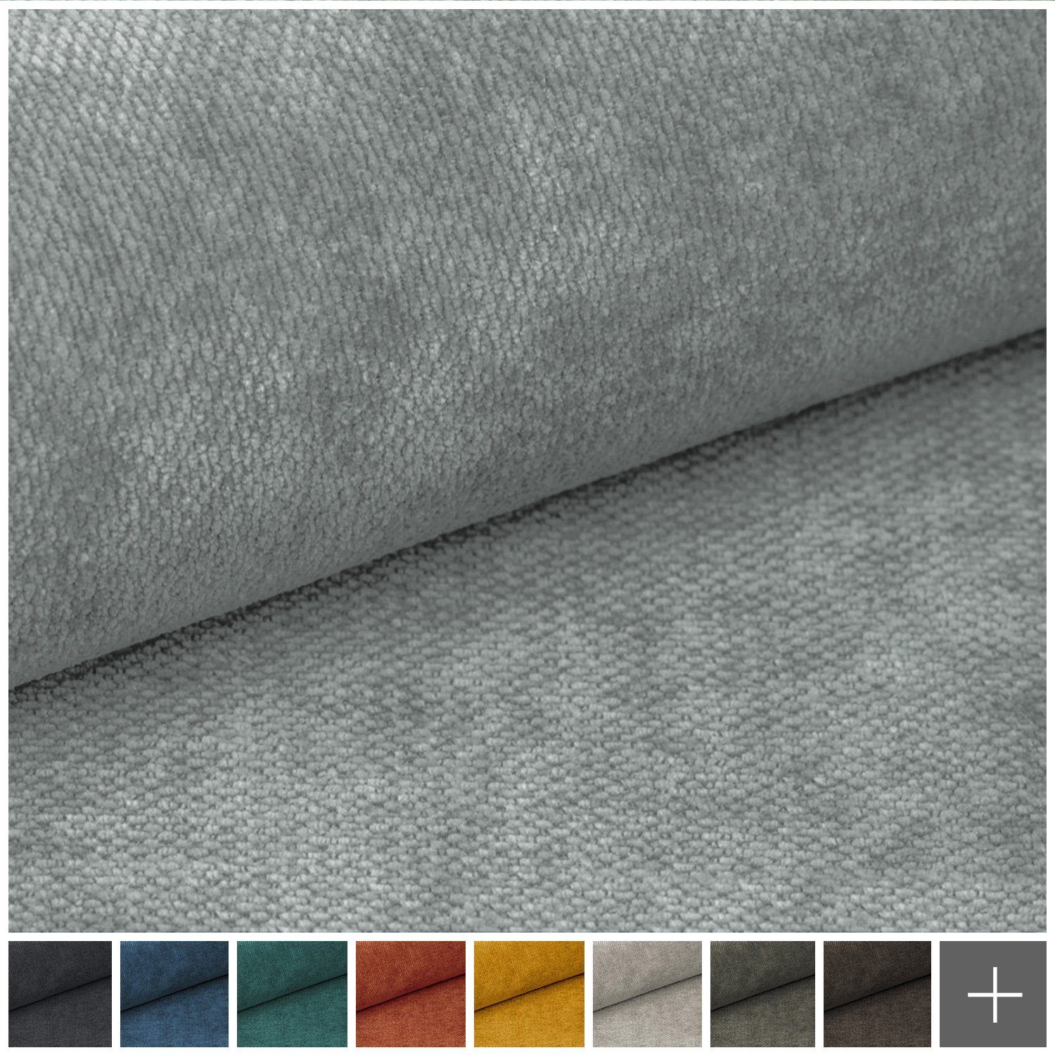 novely Stoff novely® RINGO Chenille Stoff, Sehr Widerstandsfähiger Möbelstoff Filz