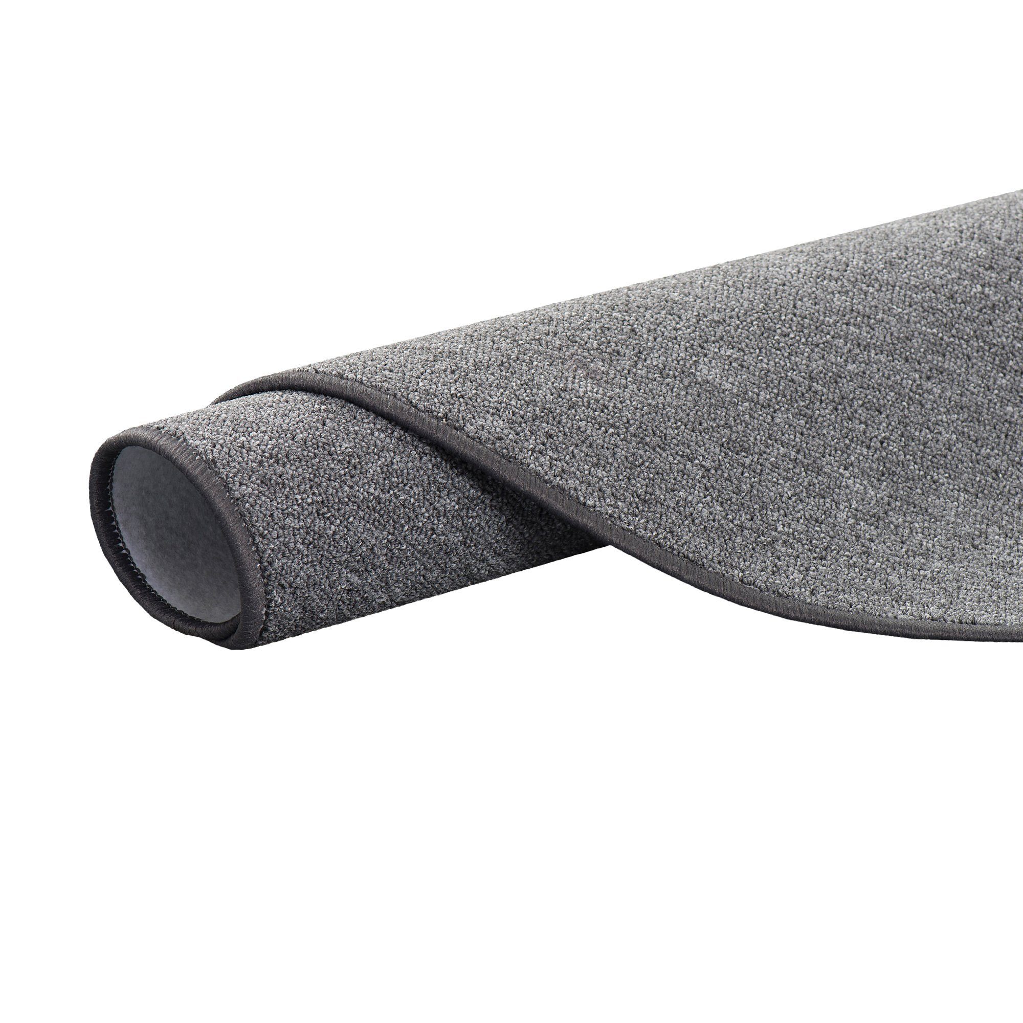 Snapstyle Veloursteppich Feinschlingen Velour Teppich Strong Rund, Rund, Höhe: 5 mm
