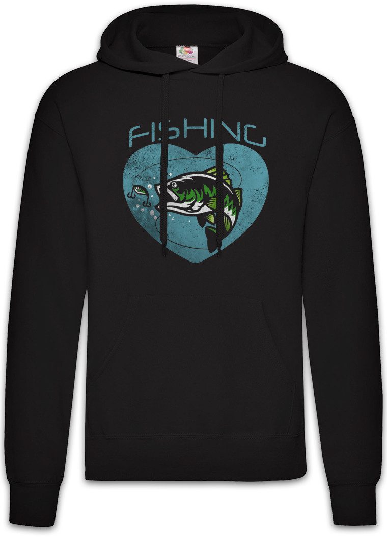 Hoodie Fishing Herren Hoodie Skelett Fischskelett Fisch Angeln Sport Verein