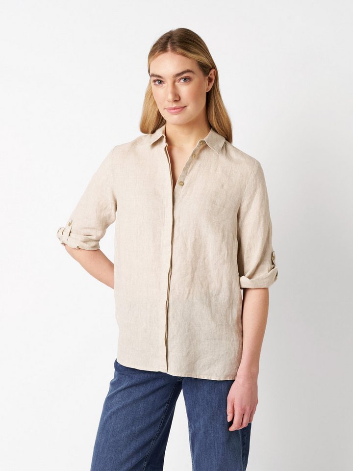TONI Klassische Bluse Clay 3/4-Arm aus sommerlicher Leinenqualität
