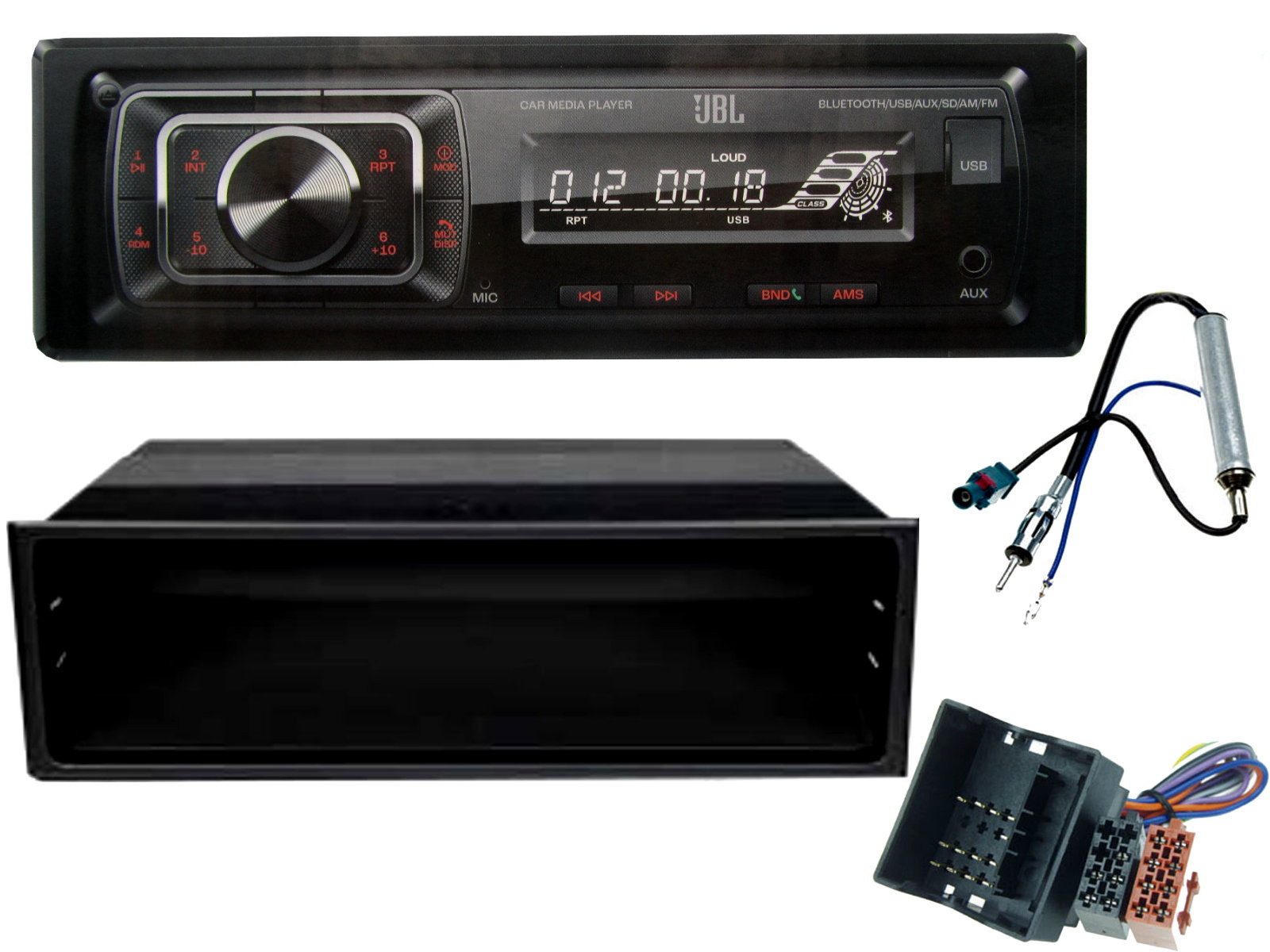 DSX JBL Bluetooth USB Aux In SD Karten Radio für VW Fox 5Z Bj 03-11 Autoradio