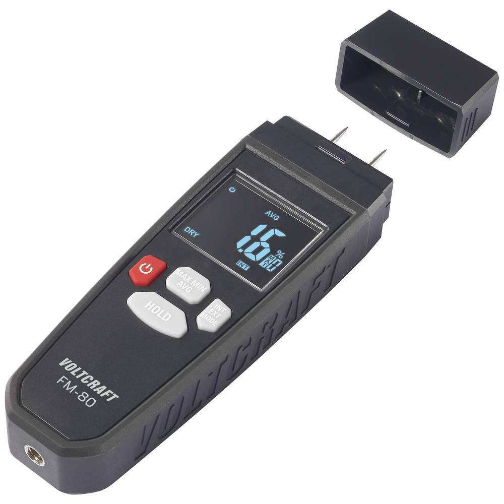 VOLTCRAFT Feuchtigkeitsmesser Feuchte-Messgerät VC-14432275, für Harthölzer