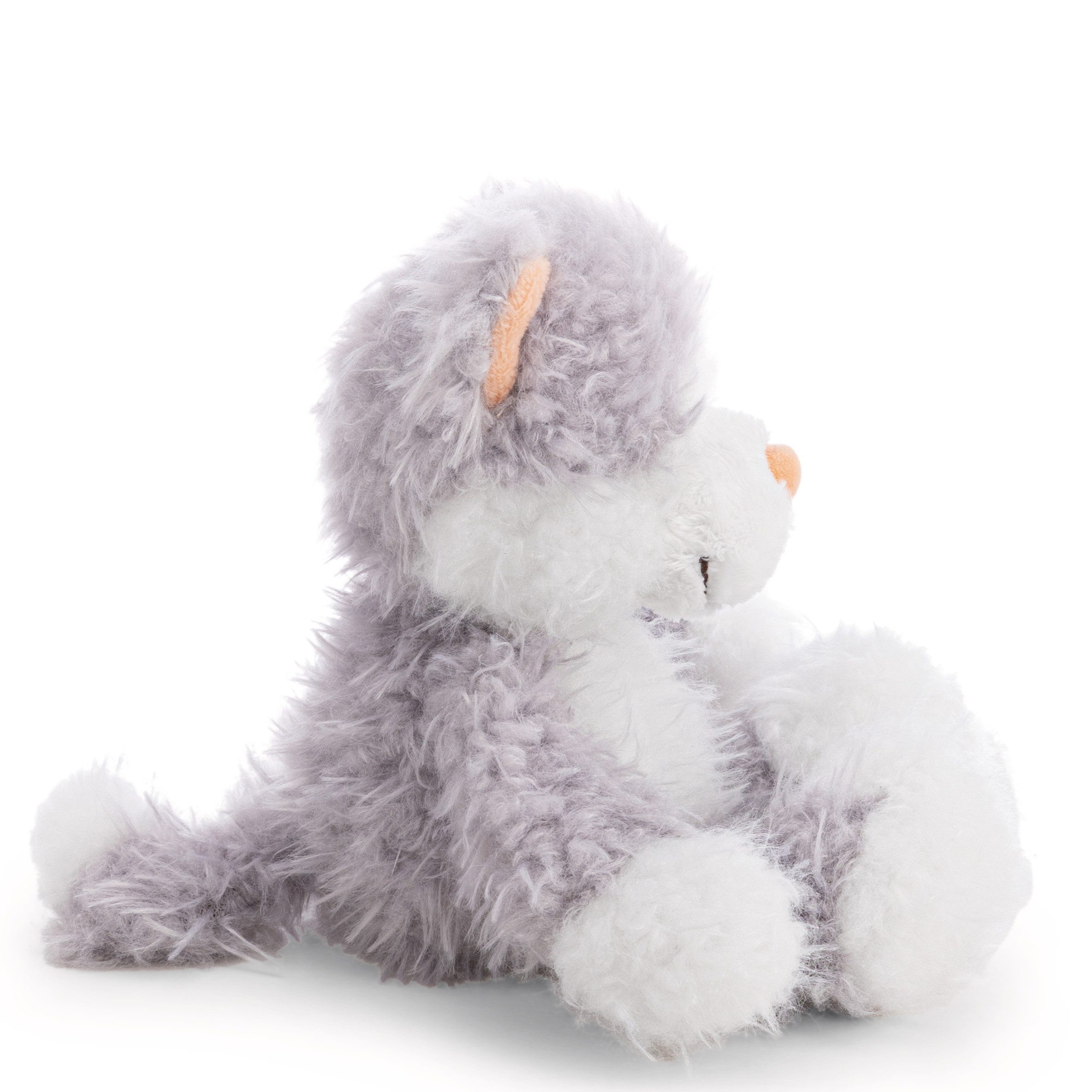 Nici Plüschanhänger Nici Kuscheltier Katze Felli 20 cm schlenker grau/weiß Plüschkatze