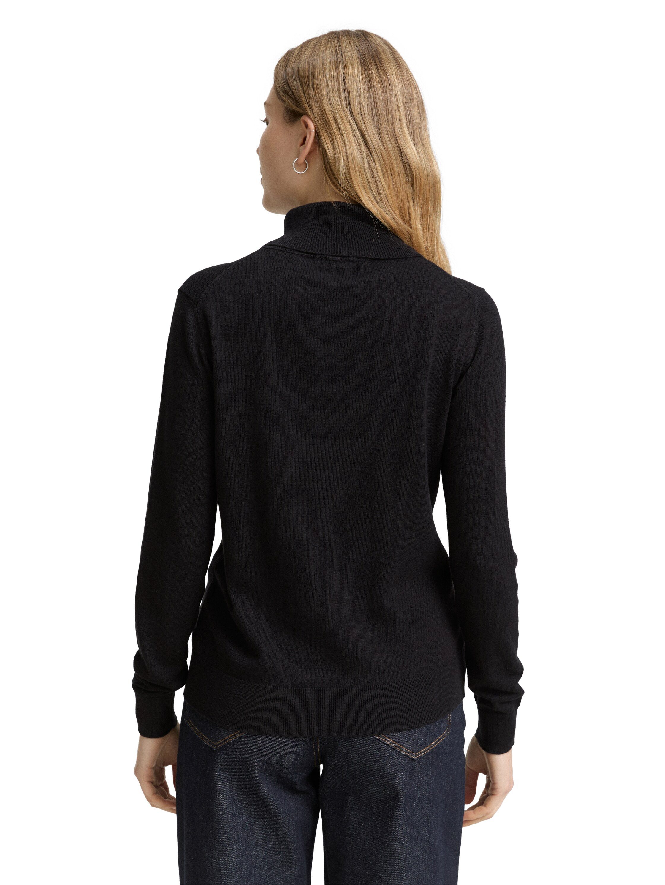 TOM TAILOR Rollkragenpullover mit Rippbündchen günstig online kaufen