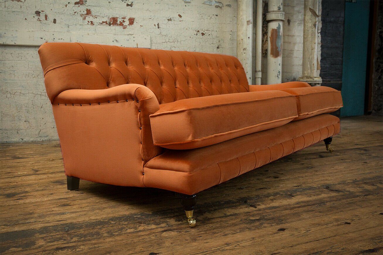 JVmoebel Chesterfield-Sofa Edle Chesterfield Couch - robuste und stilvolle Dreisitzer-Sofa, Made in Europa