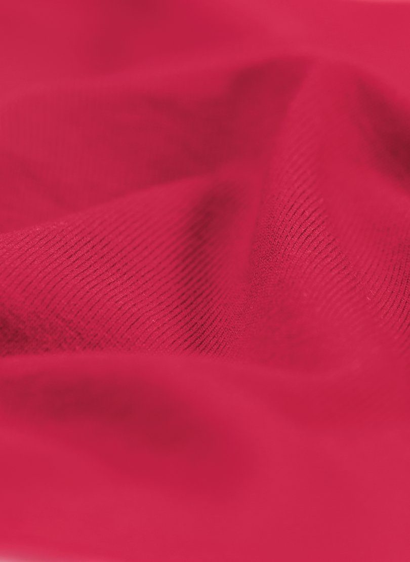 Trigema aus Viskose Rundhalsshirt rubin T-Shirt TRIGEMA