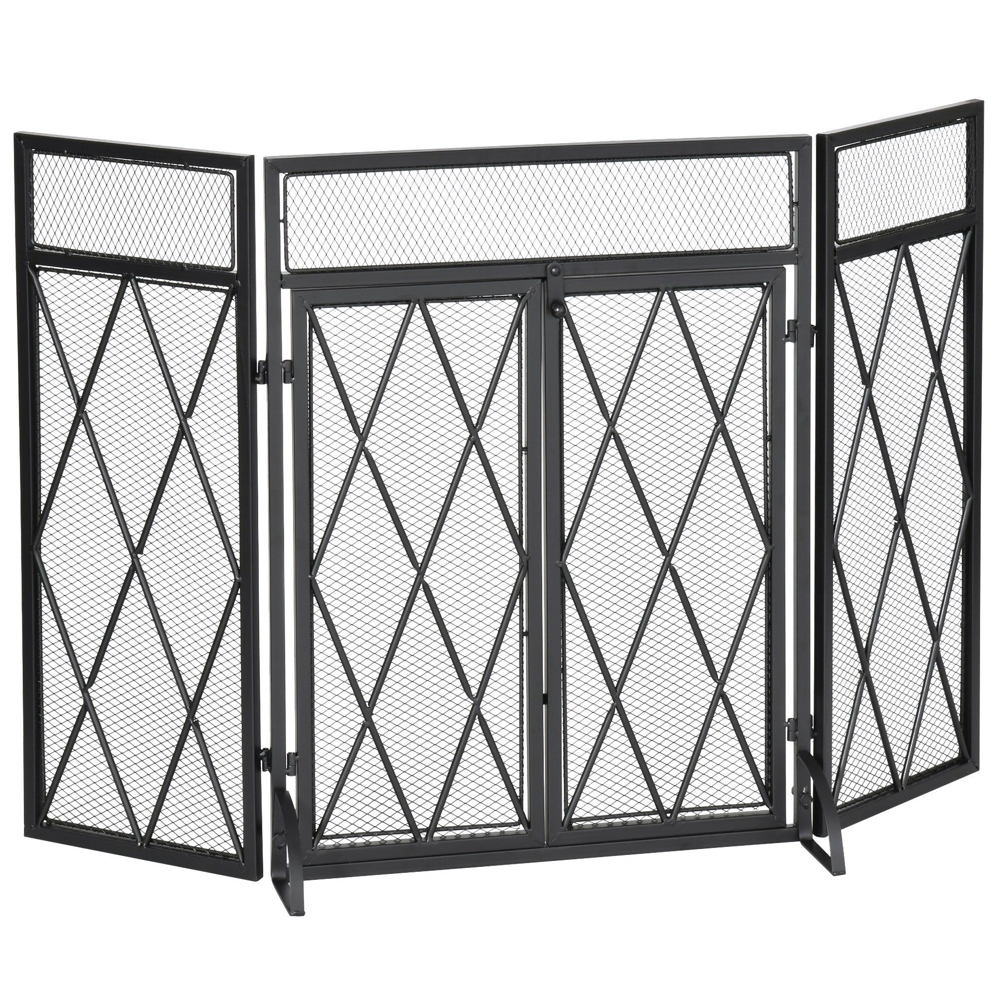 HOMCOM Kamingitter Kaminschirm