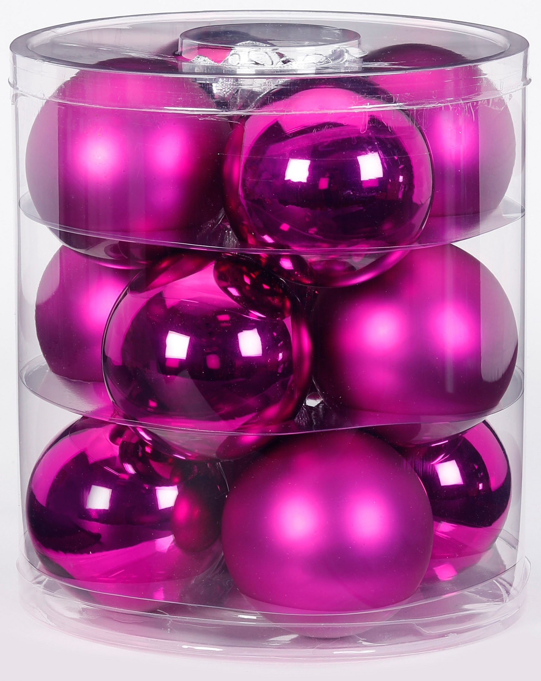 MAGIC by Inge Weihnachtsbaumkugel »Paradise Purple« (32 Stück), hochwertiger Echtglas-Weihnachtsschmuck, Ø 6 cm und Ø 8 cm-HomeTrends