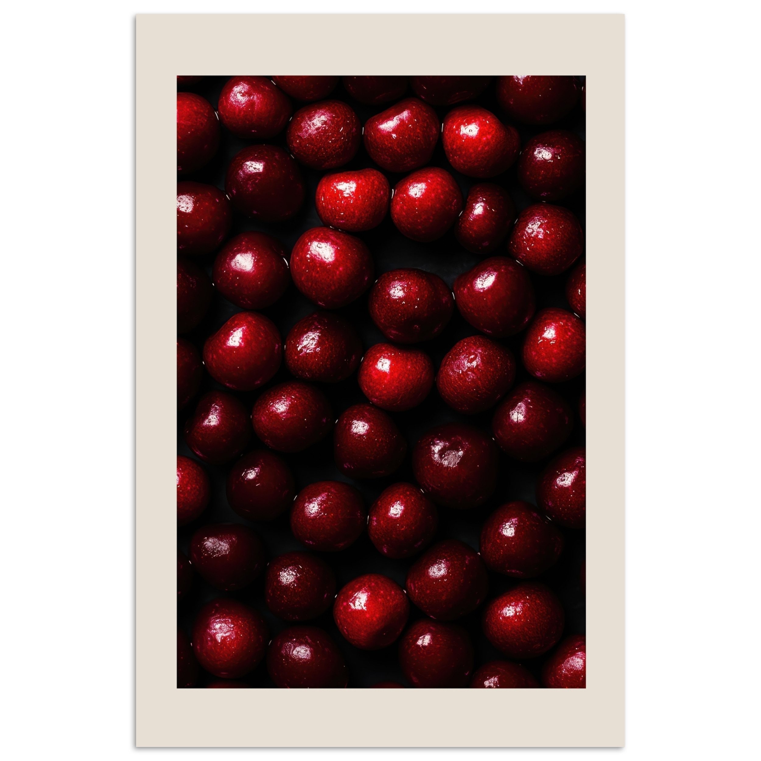 MuchoWow Poster Kirsche - Rot, (1 günstig online kaufen