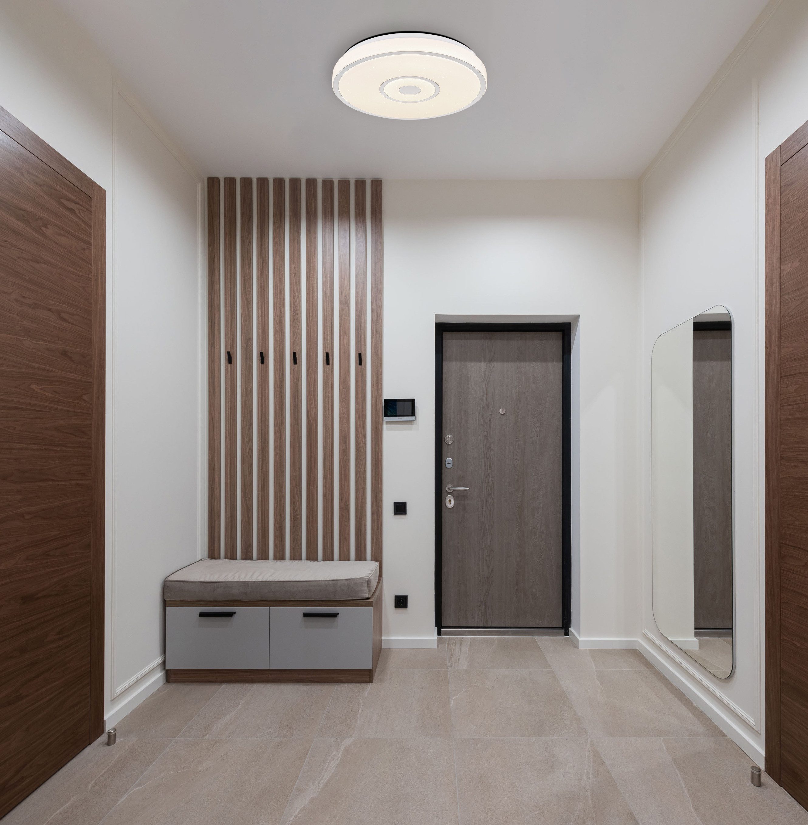 GLOBO LIGHTING Deckenleuchte ASTANIA, LED fest integriert, Warmweiß, Deckenlampe Wohnzimmer-Leuchte Schlafzimmer-Leuchte Flur Küche