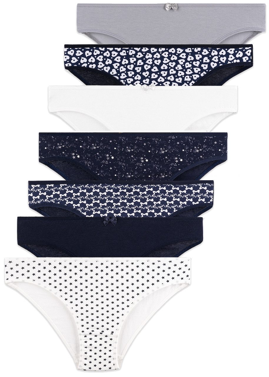 LOREZA Slip 7er Set Slips - Mix - Bunt (Packung, 7-St) günstig online kaufen