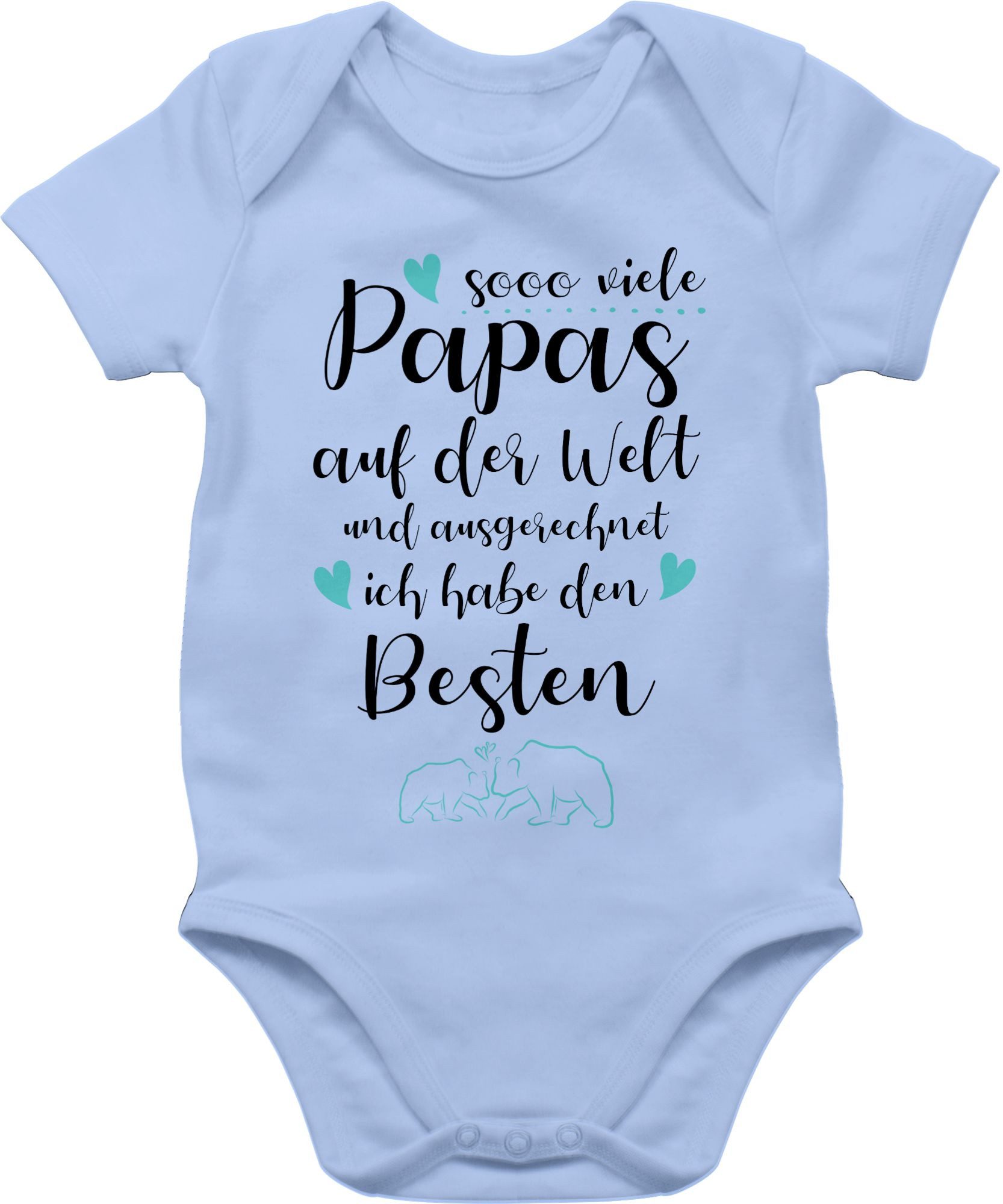 Shirtracer Shirtbody Sooo viele Papas auf der Welt und ausgerechnet ich habe den Besten Geschenk Vatertag Baby