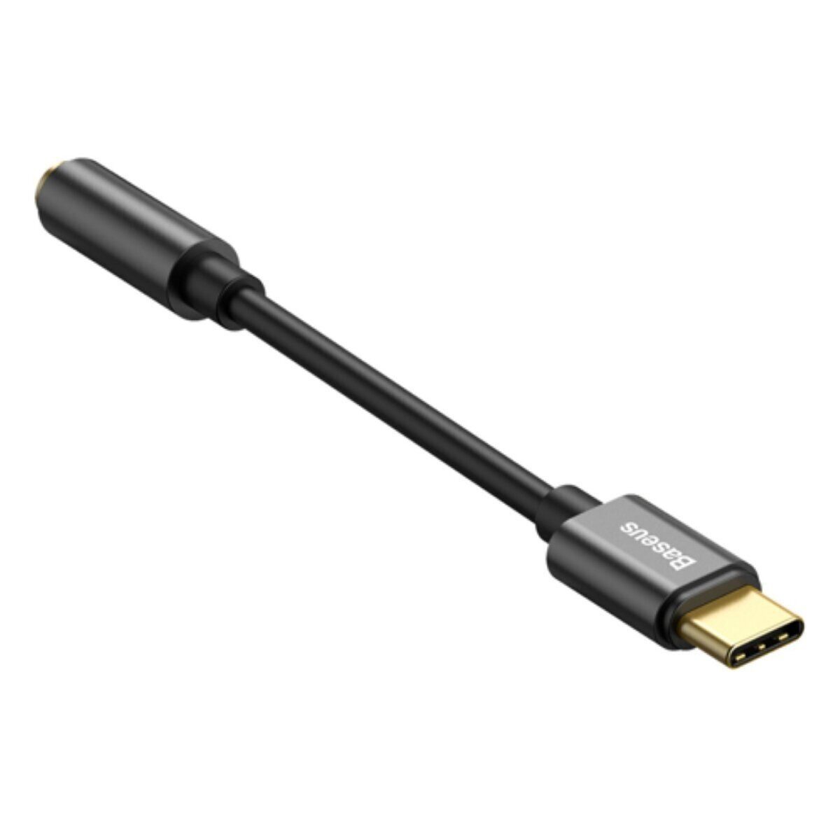 Baseus Baseus L54 Audio Adapter USB-C + Miniklinke 3,5mm Schwarz Audio-Kabel