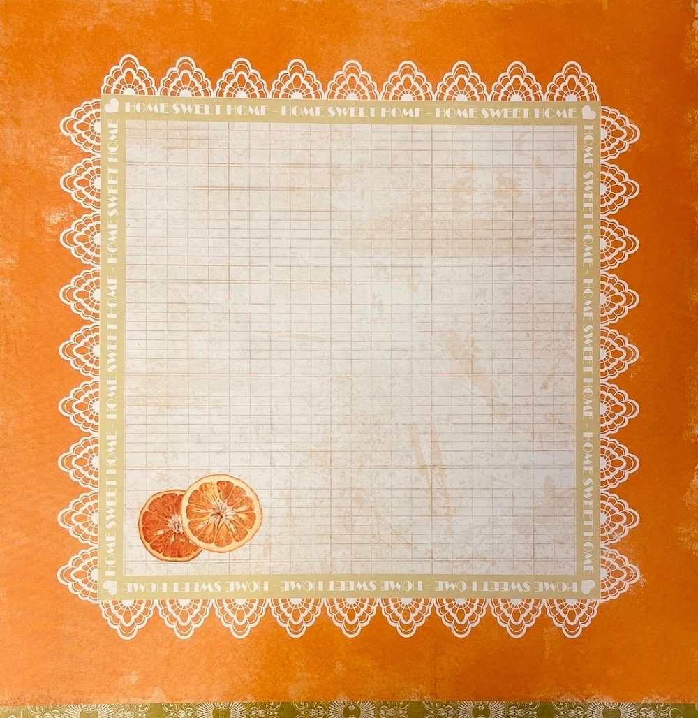 Scrapbooking - Blatt Papier 'my garden 1 04'- HOME Rayher Zeichenpapier